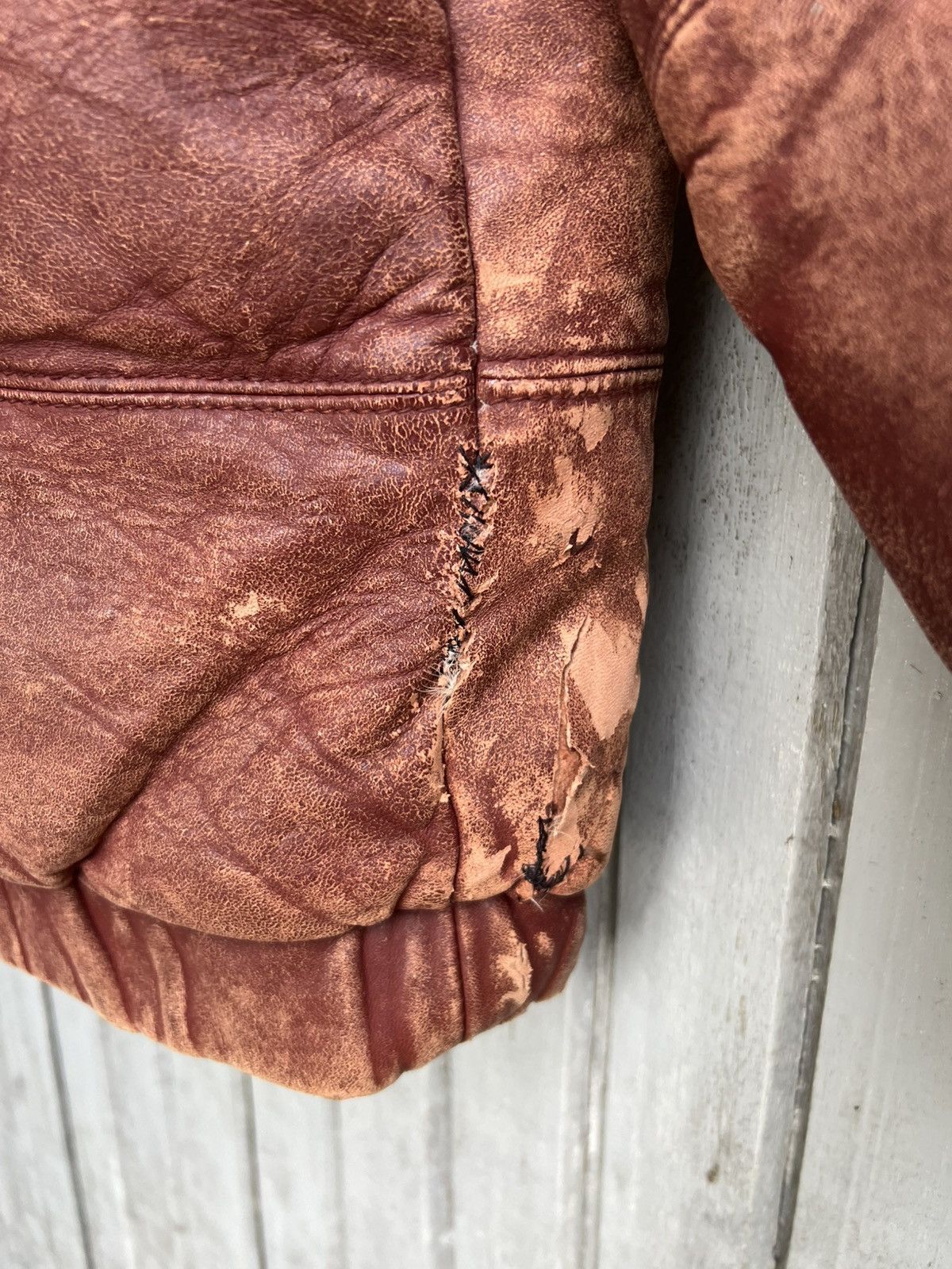 Japanese Brand × Vintage Vtg sp brand by wood lander leather jacket Size US L / EU 52-54 / 3 - 12 Thumbnail