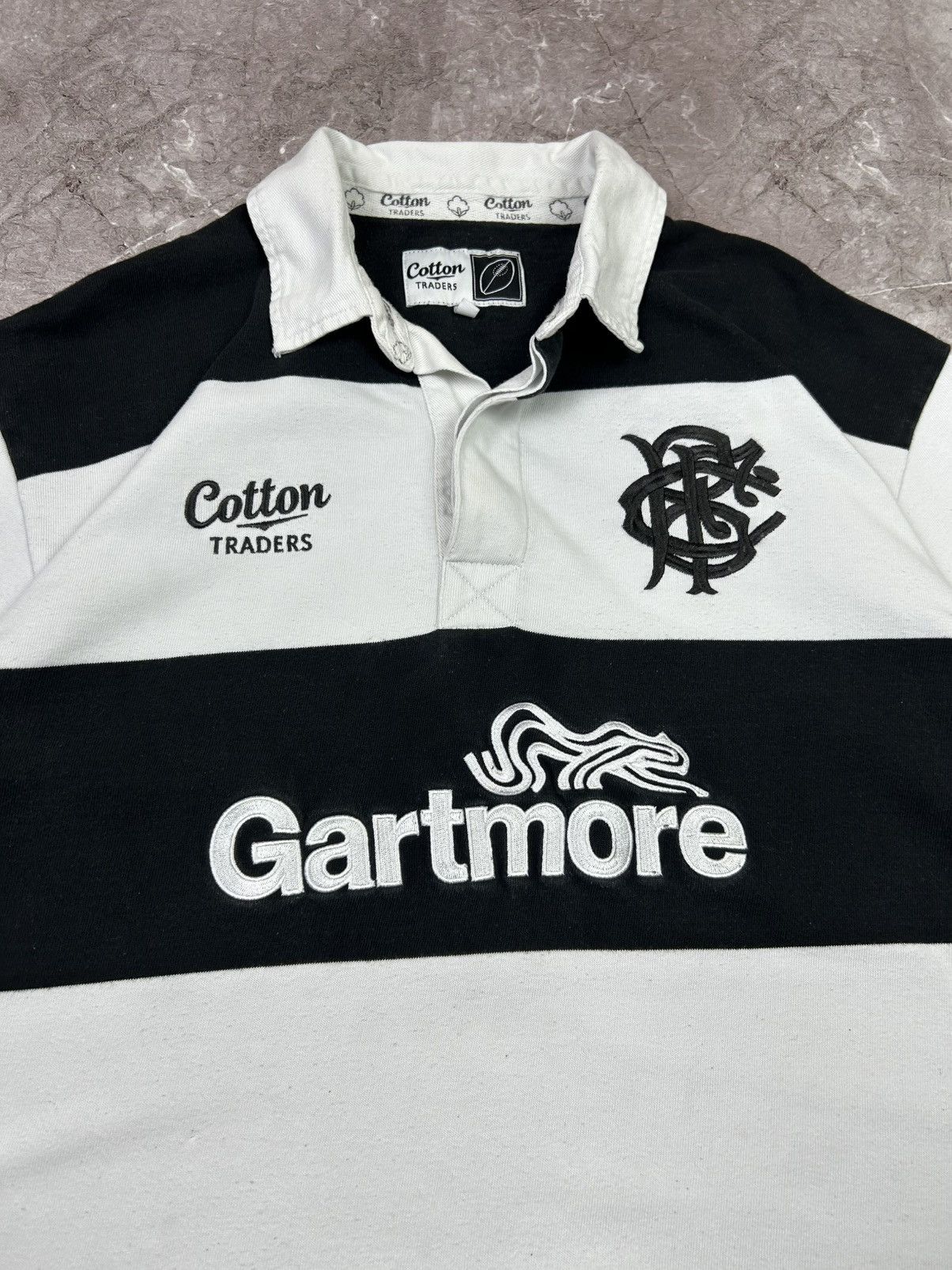 Cotton Traders × Vintage Vintage Cotton Traders Gartmore Shorts Sleeve Polo Rugby Size US L / EU 52-54 / 3 - 3 Thumbnail