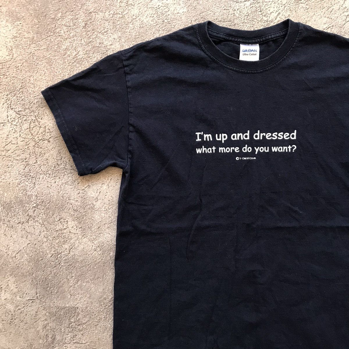 Vintage Vintage Y2K Graphic Tee I'm Up And Dressed Streetwear Slim M Size US M / EU 48-50 / 2 - 2 Thumbnail