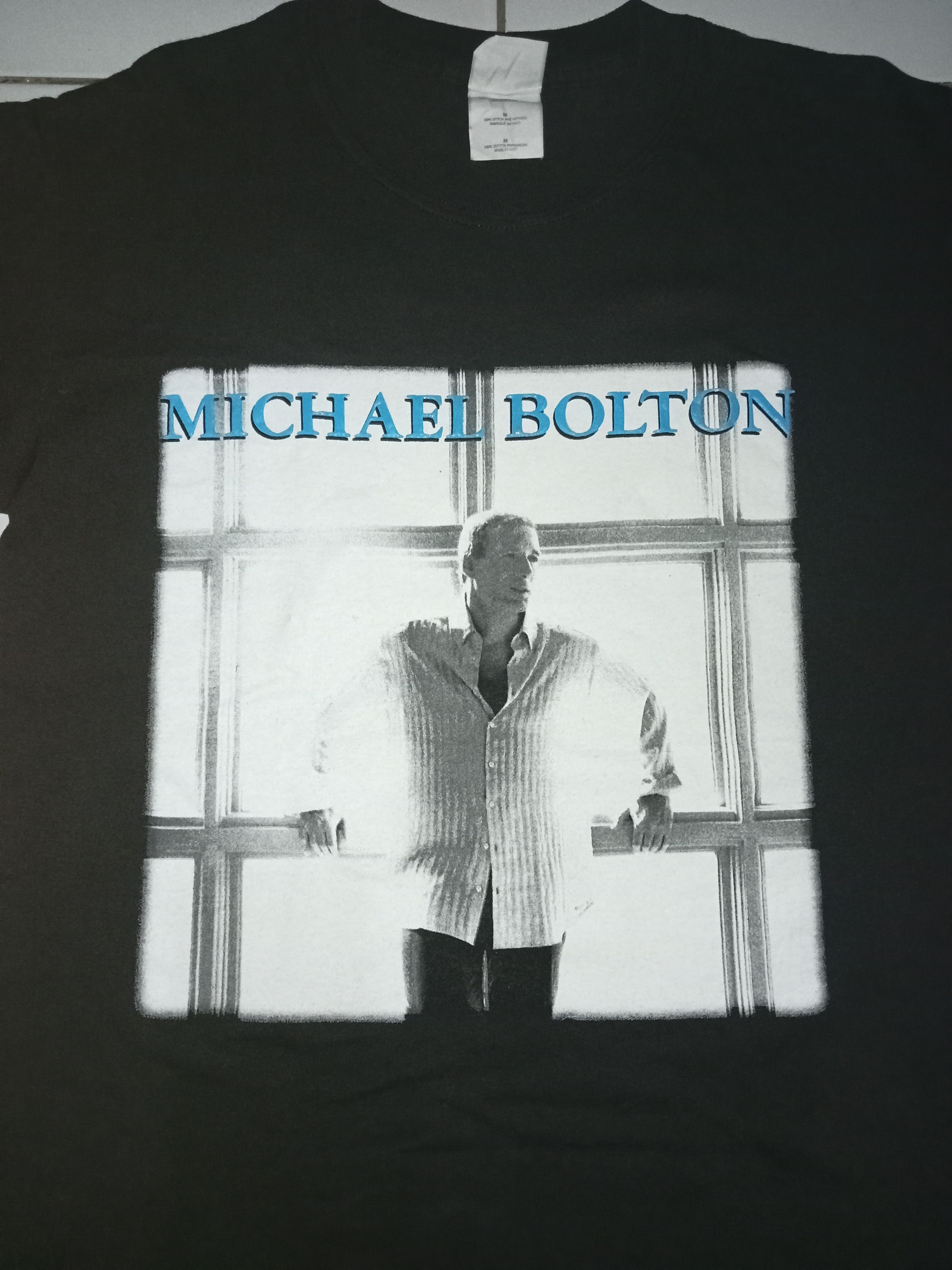 image of Band Tees x Rockstar Vintage Michael Bolton - Only A Woman Like You in Black, Men's (Size Medium)