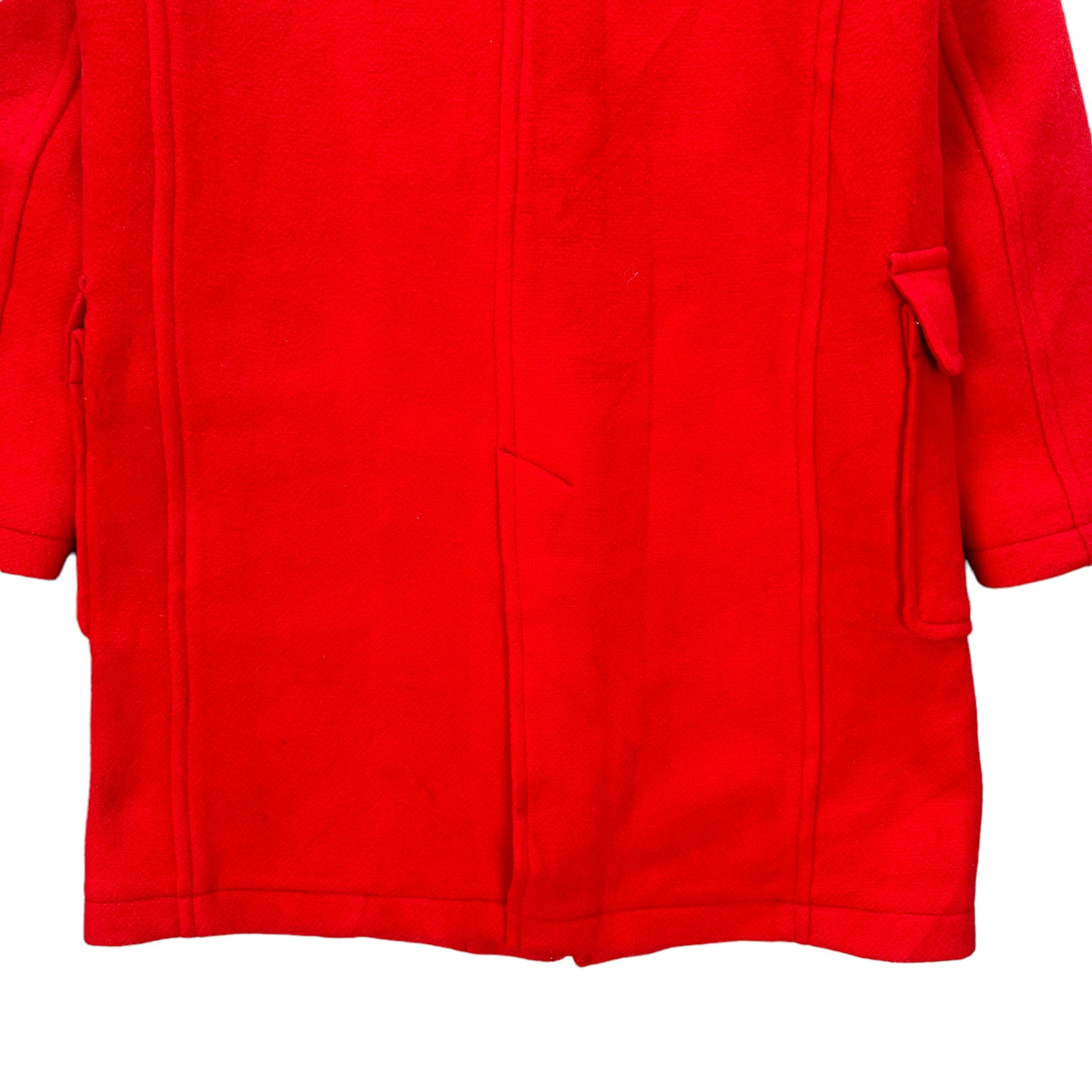 JW Anderson × Uniqlo JW ANDERSON WOOL DUFFLE COAT IN SUPER RED #9024-49 Size US S / EU 44-46 / 1 - 13 Thumbnail