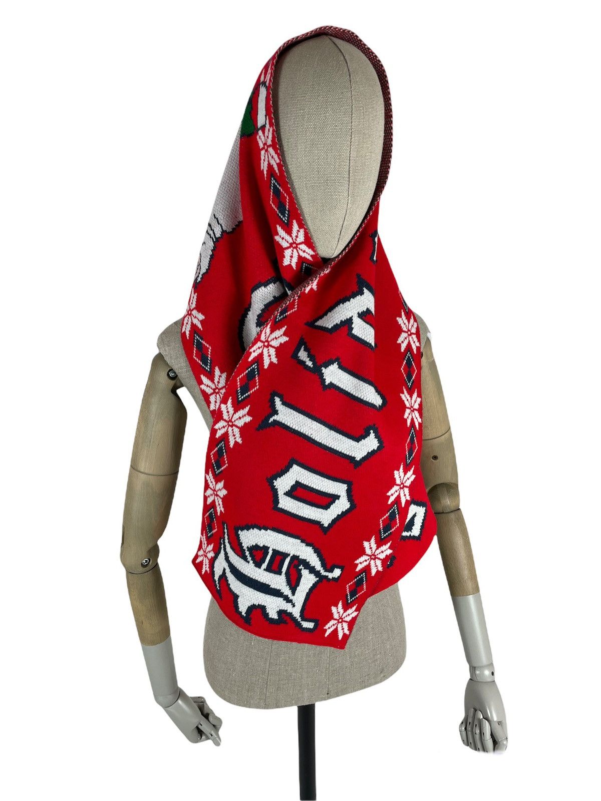 Diesel Holiday “Time” Christmas Santa Big Pattern Scarf Muffler Size ONE SIZE - 5 Thumbnail