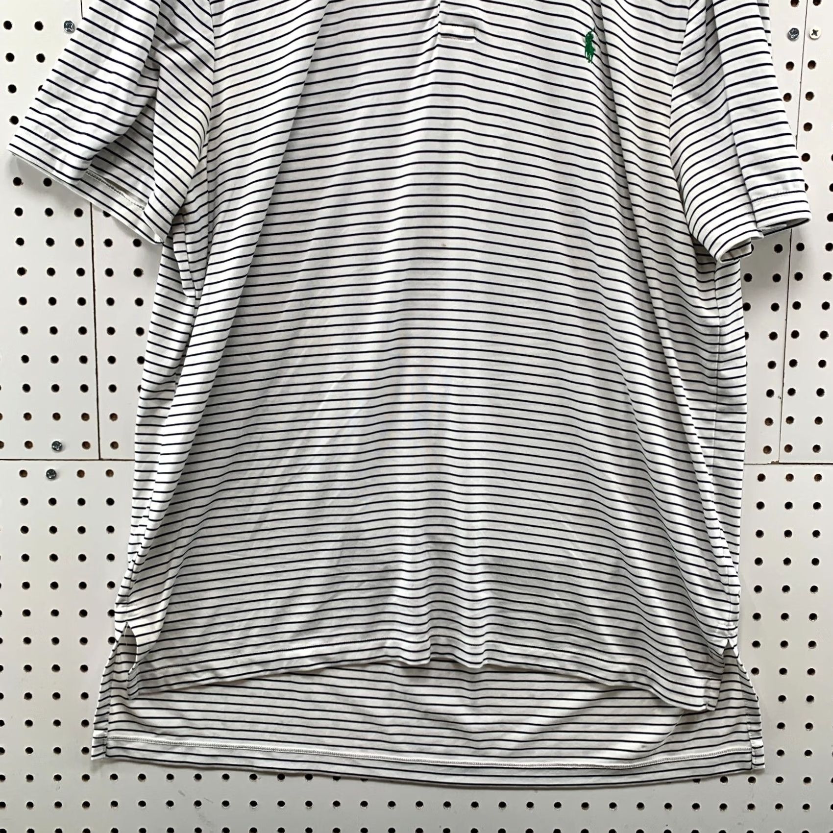 Polo Ralph Lauren Polo Ralph Lauren Shirt Mens 2XLT White Gold fits Tall Purple Striped Pony 25x36 Size US XXL / EU 58 / 5 - 6 Thumbnail