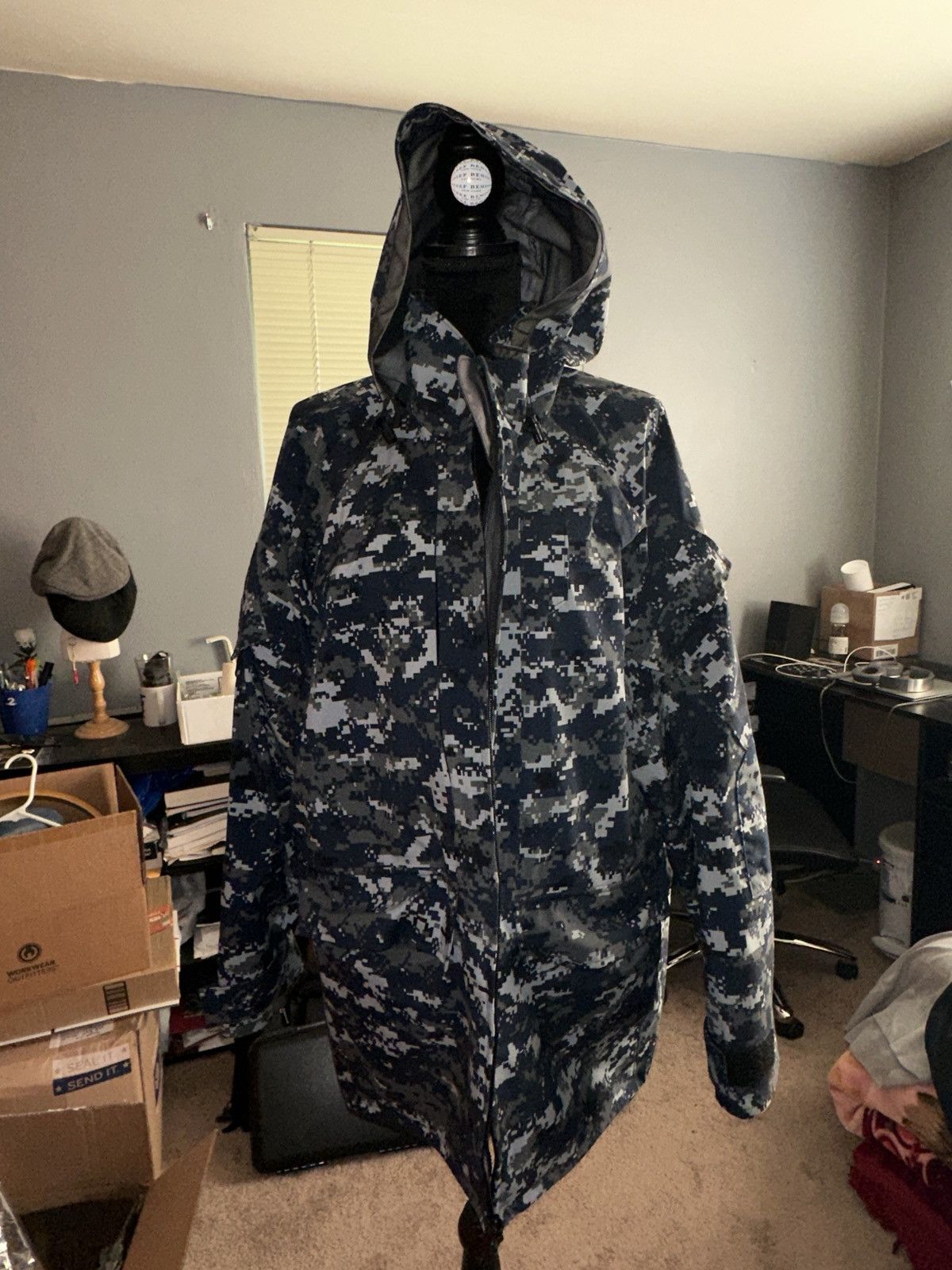 image of Us Navy Goretex Parka in Blue, Men's (Size Medium)