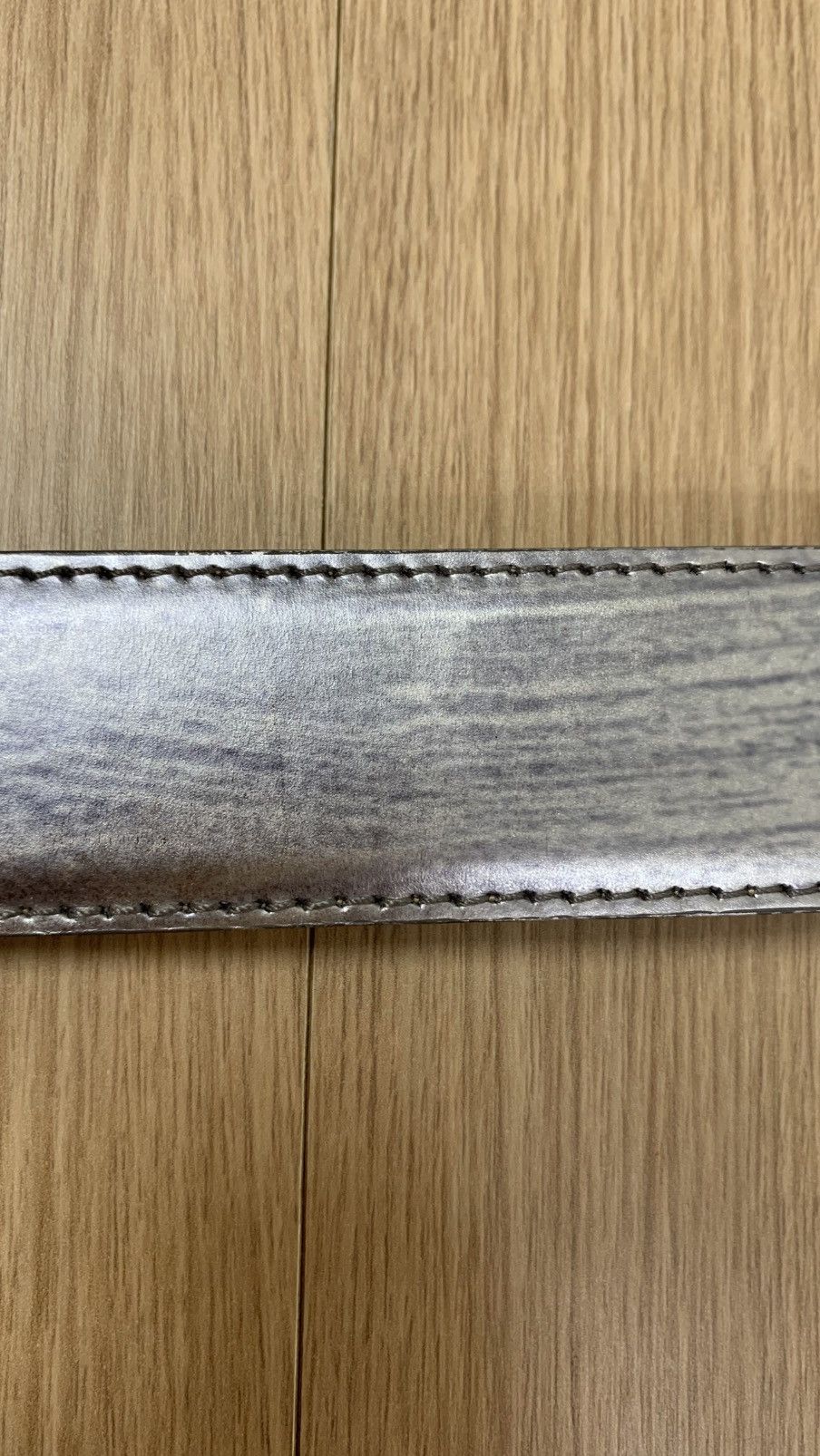 Dolce & Gabbana Dolce & Gabbana FW 2007 Silver Brushed Runway Belt Size 28 - 13 Thumbnail