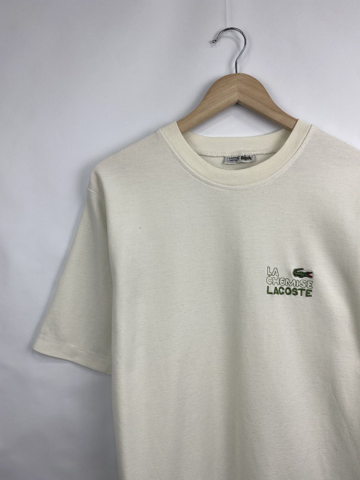Lacoste 🇫🇷 Vintage 80s Lacoste T-Shirt made in France Retro Rare Hype Size US M / EU 48-50 / 2 - 2 Thumbnail