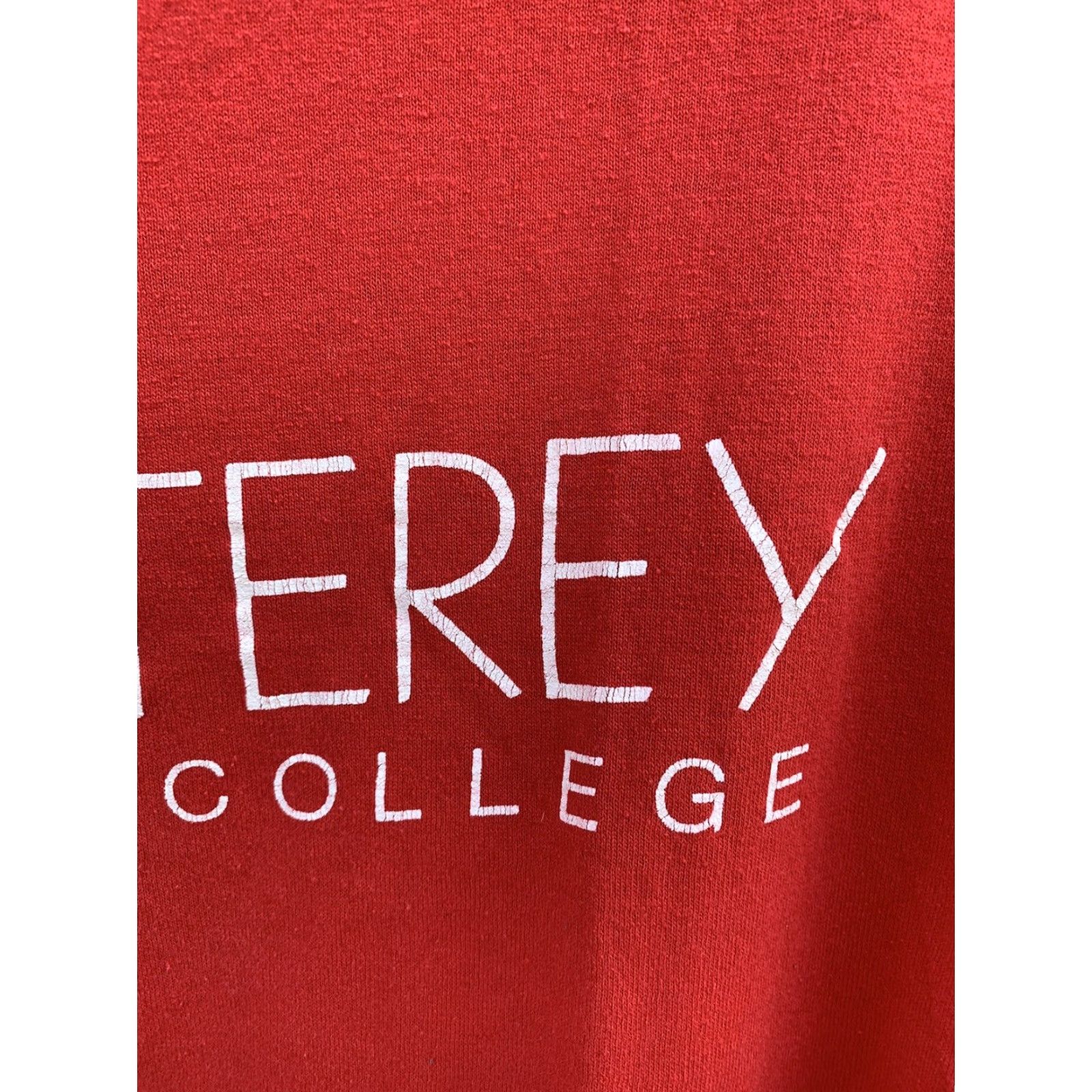 Vintage VINTAGE Monterey Bay Peninsula College Single Stitch T Shirt Graphic Tee Size M Red Men Shirt Size US M / EU 48-50 / 2 - 6 Thumbnail
