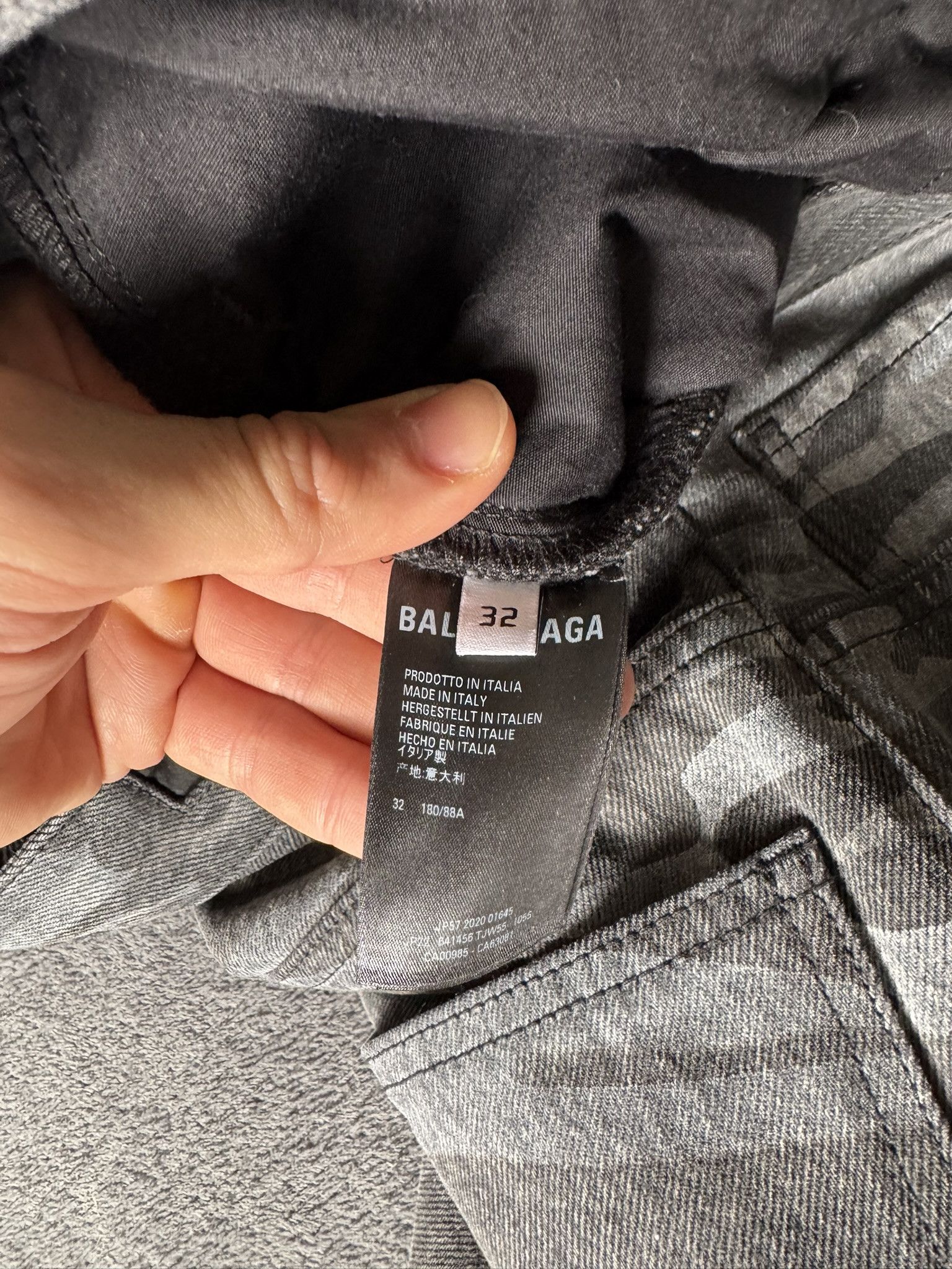 Balenciaga Balenciaga Wide Baggy Camo Denim Size US 32 / EU 48 - 4 Thumbnail
