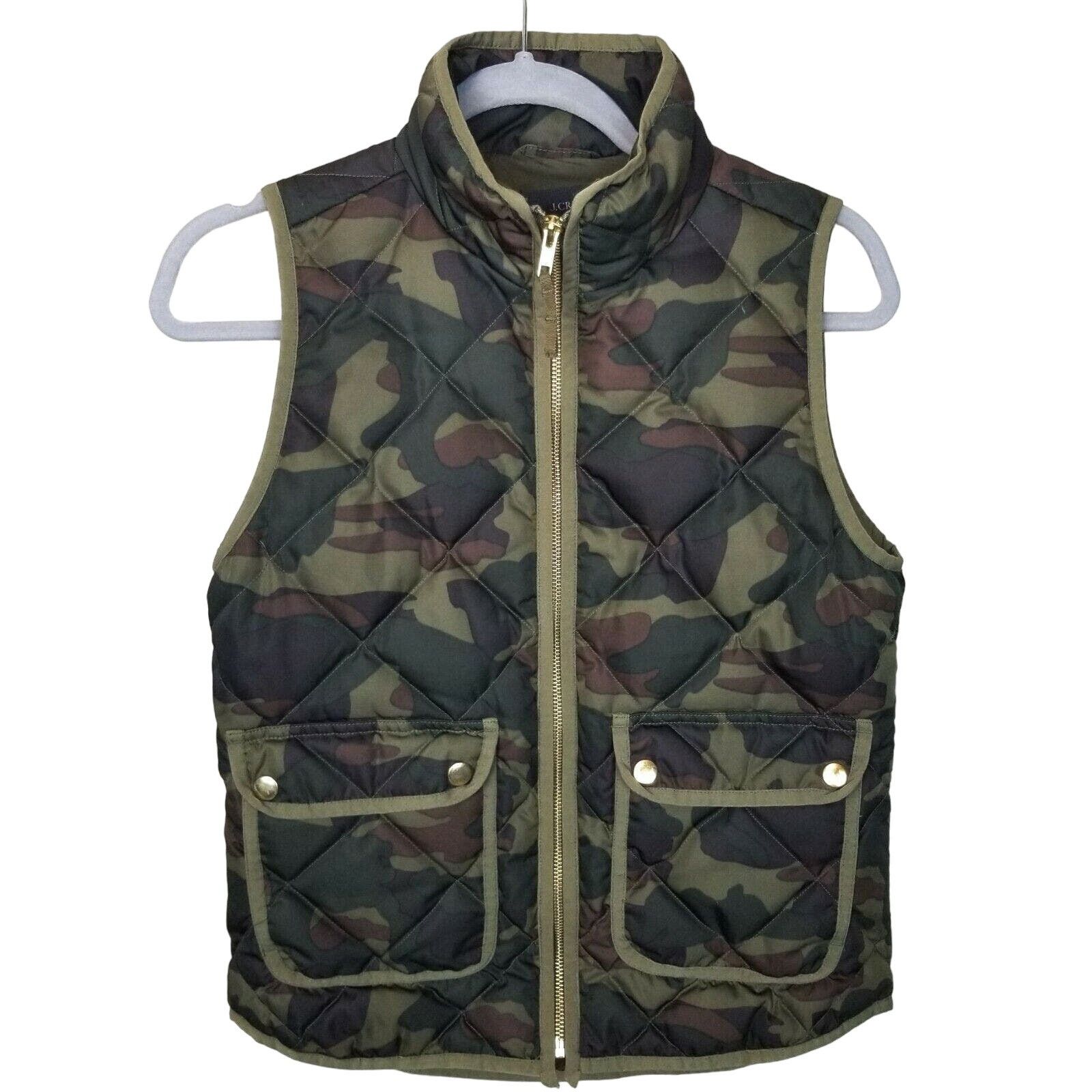 J.Crew J. Crew Womens Excusion Woodland Camo Down Quilted Puffer XS Size XS / US 0-2 / IT 36-38 - 1 Thumbnail