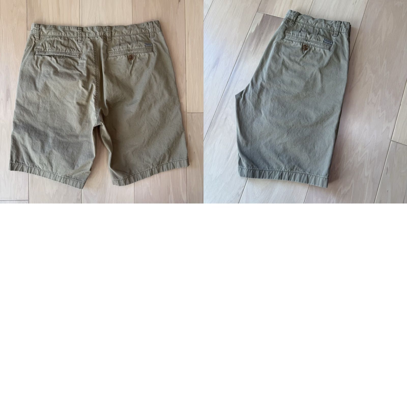 Barbour Barbour Chino Shorts 35 Beige Khaki Streetwear Casual Minimalist Men Shorts Regular Belted Front Flat Front Size US 35 - 8 Thumbnail