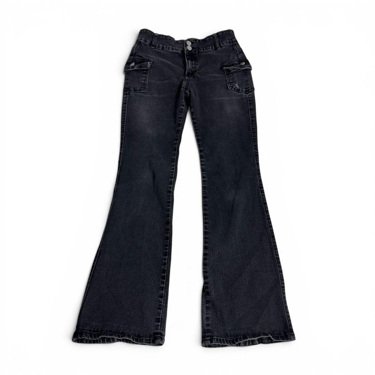 Other Y2K Cargo Pocket Flare Jeans Size 28" / US 6 / IT 42 - 7 Thumbnail
