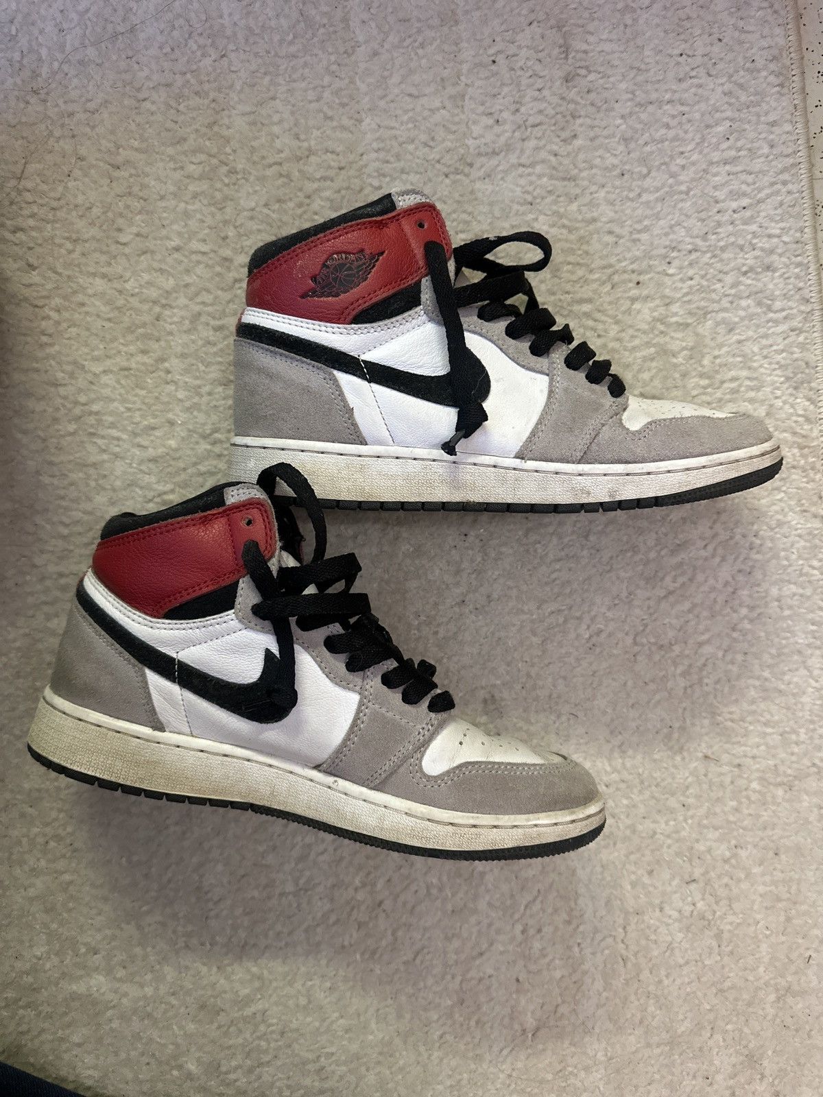 Jordan Brand × Nike Jordan 1 Grey and White Size US 7 / EU 40 - 1 Thumbnail