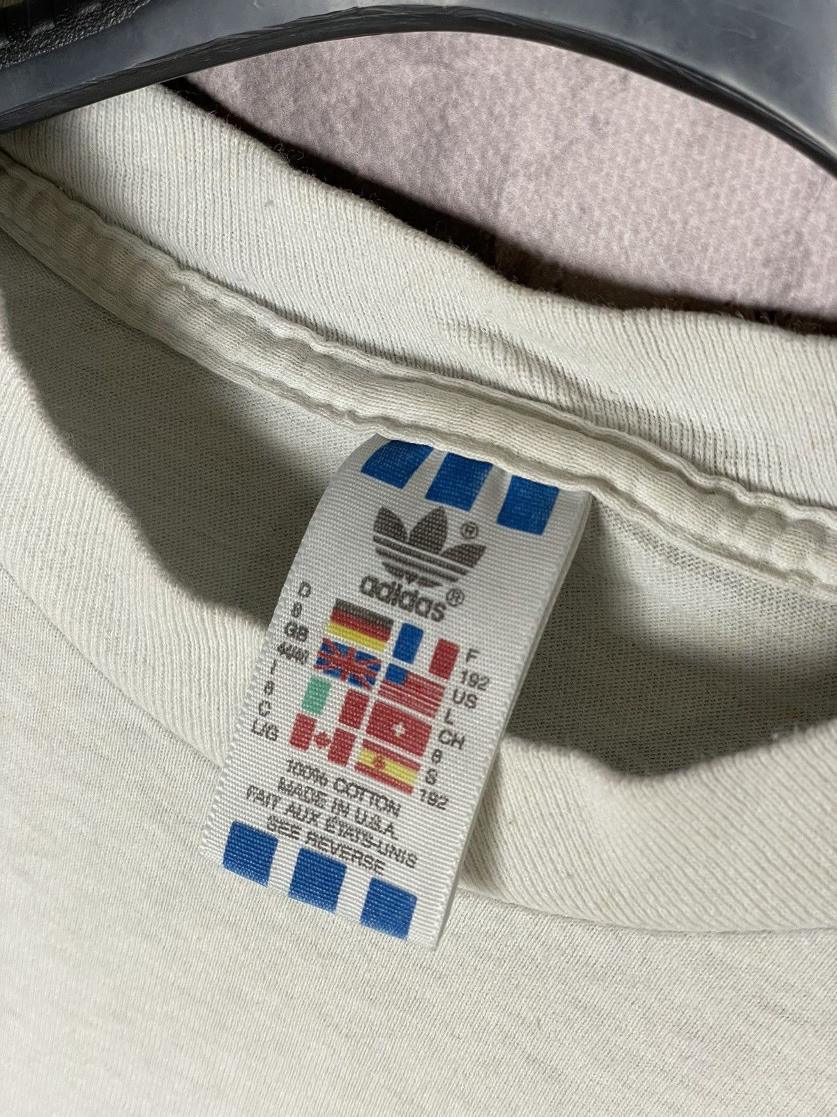 Adidas × Vintage Adidas Abstract Basketball Pop Art Spell Out T-Shirt VTG Size US L / EU 52-54 / 3 - 13 Thumbnail