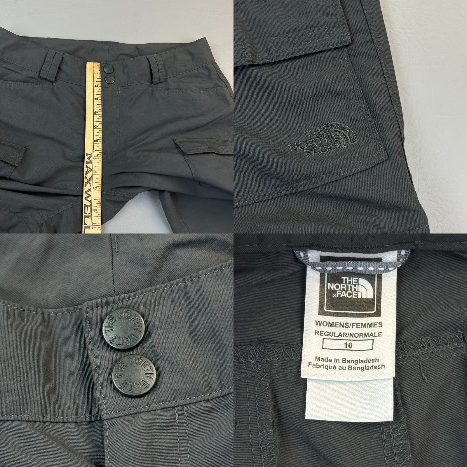 The North Face The North Face Pants Women’s 10 Charcoal Paramount Convertible Roll Up Cargo Size 32" / US 10 / IT 46 - 8 Thumbnail
