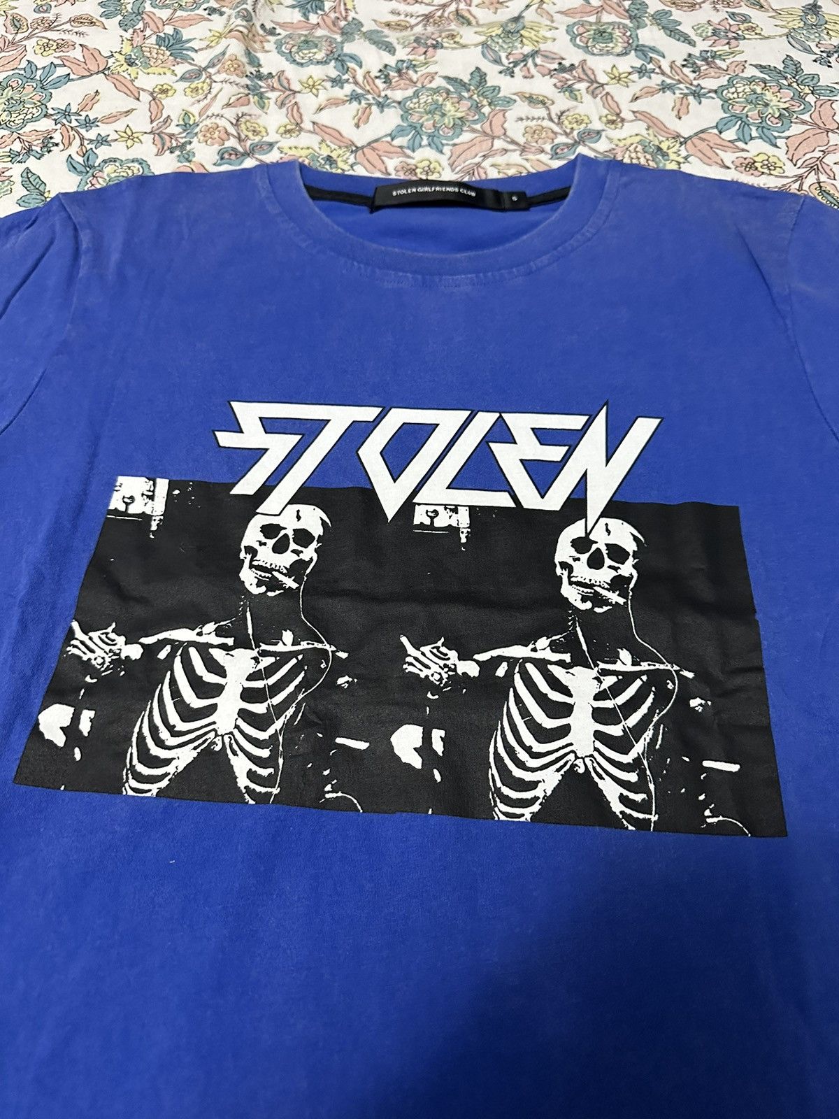 Stolen Girlfriends Club STOLEN GIRLFRIENDS CLUB BLUE SKELETON TEE. Size US S / EU 44-46 / 1 - 3 Thumbnail