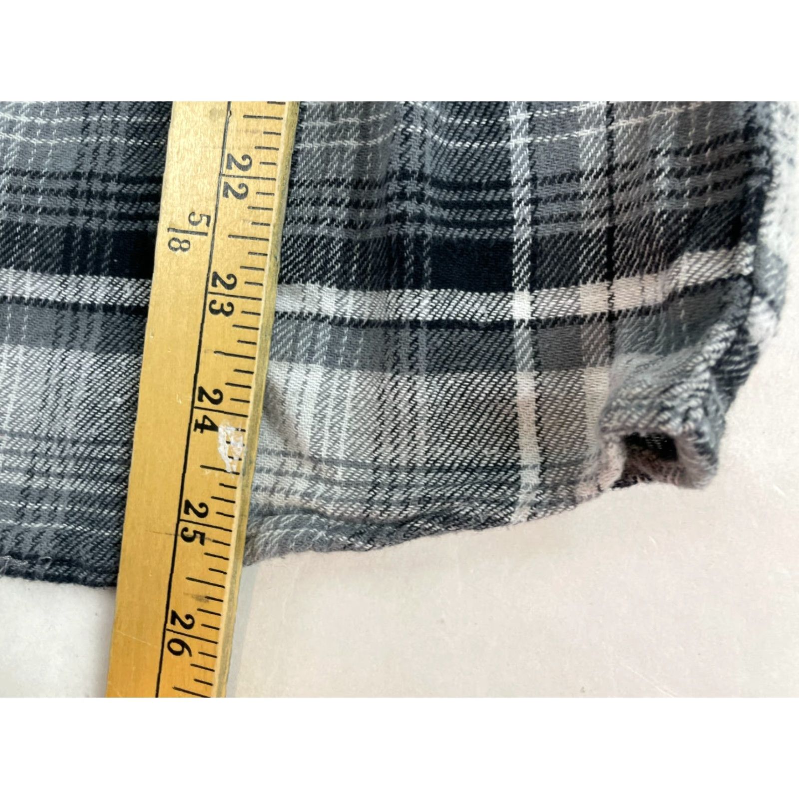 O'Neill VINTAGE O'Neill Shirt Plaid Button-Down Packet Flaps Mens Small Gray White Black Size US S / EU 44-46 / 1 - 4 Thumbnail