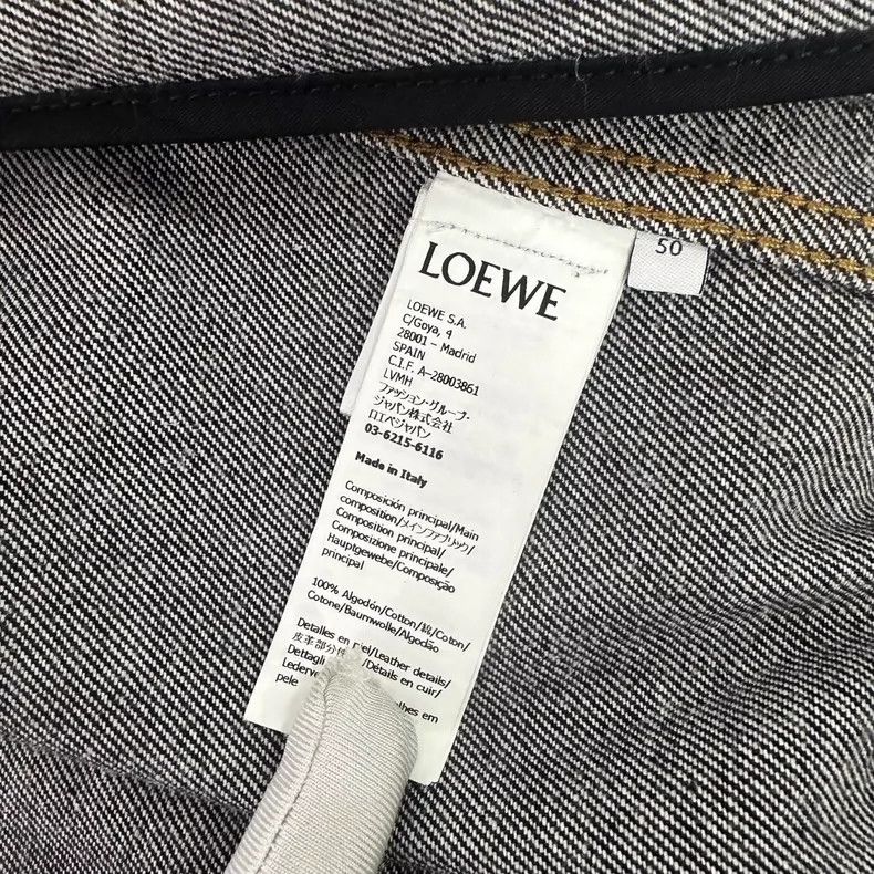 Loewe LOEWE Black-gray geometric denim jacket Size XL / US 12-14 / IT 48-50 - 7 Thumbnail