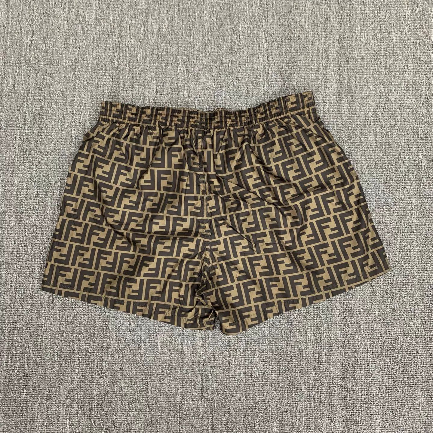 Fendi Fendi Brown FF Monogram All Over Print Shorts 50 (95 New) Size 36" / US 14 / IT 50 - 2 Thumbnail
