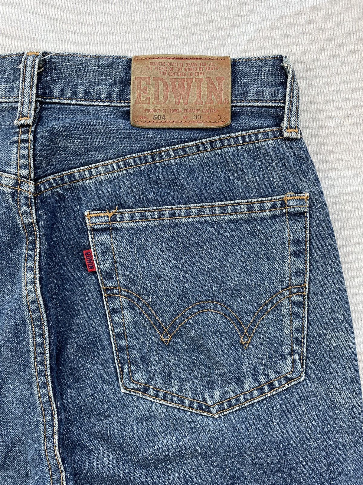 Edwin Edwin 504 Straight Jeans (LG154) Size US 29 - 9 Thumbnail