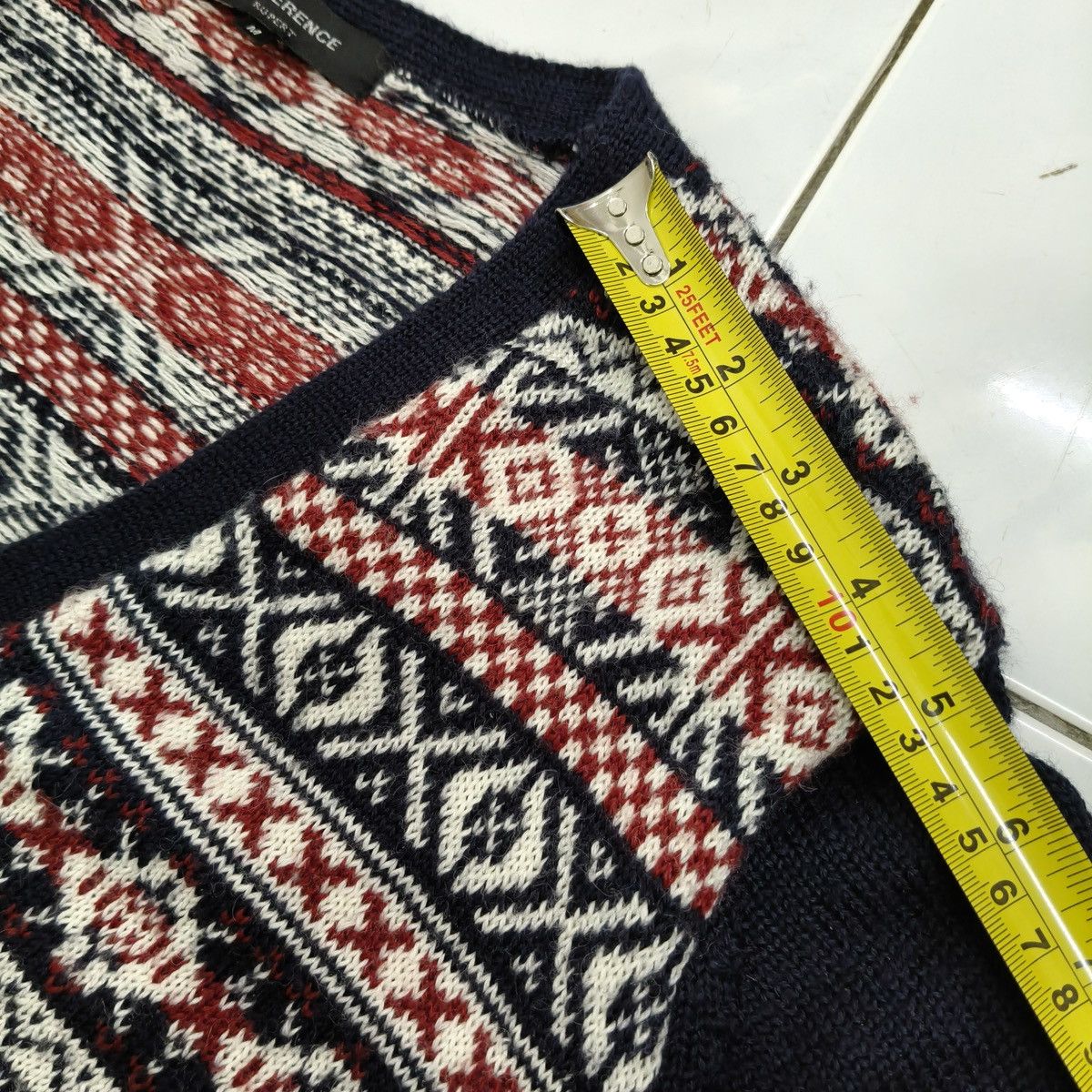 The Difference Vintage The Difference Rupert Patterned Knit Cardigan Button Size M / US 6-8 / IT 42-44 - 19 Thumbnail