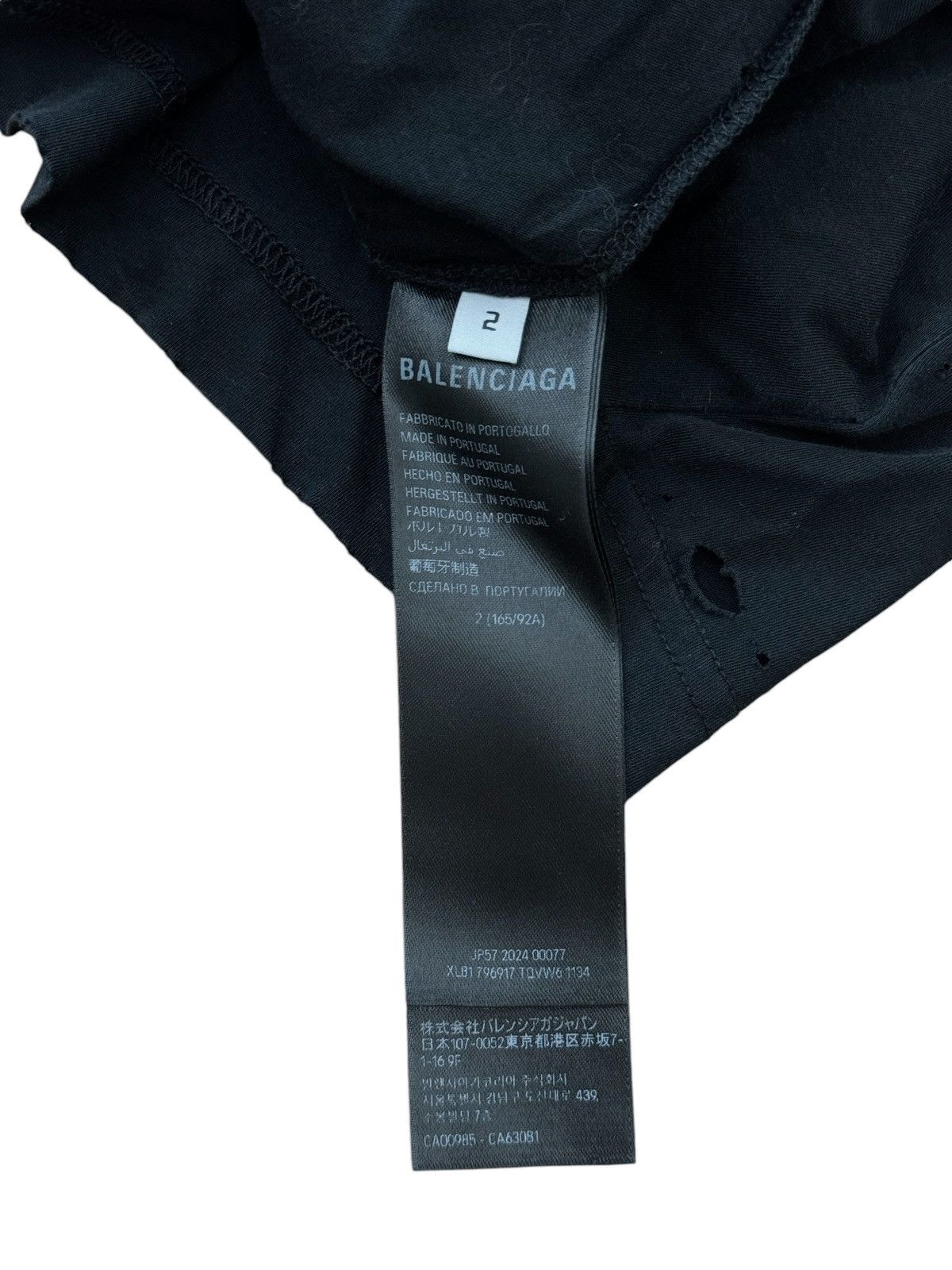Balenciaga “Vintage” Washed Out Distressed Flame Longsleeve Size US M / EU 48-50 / 2 - 13 Thumbnail