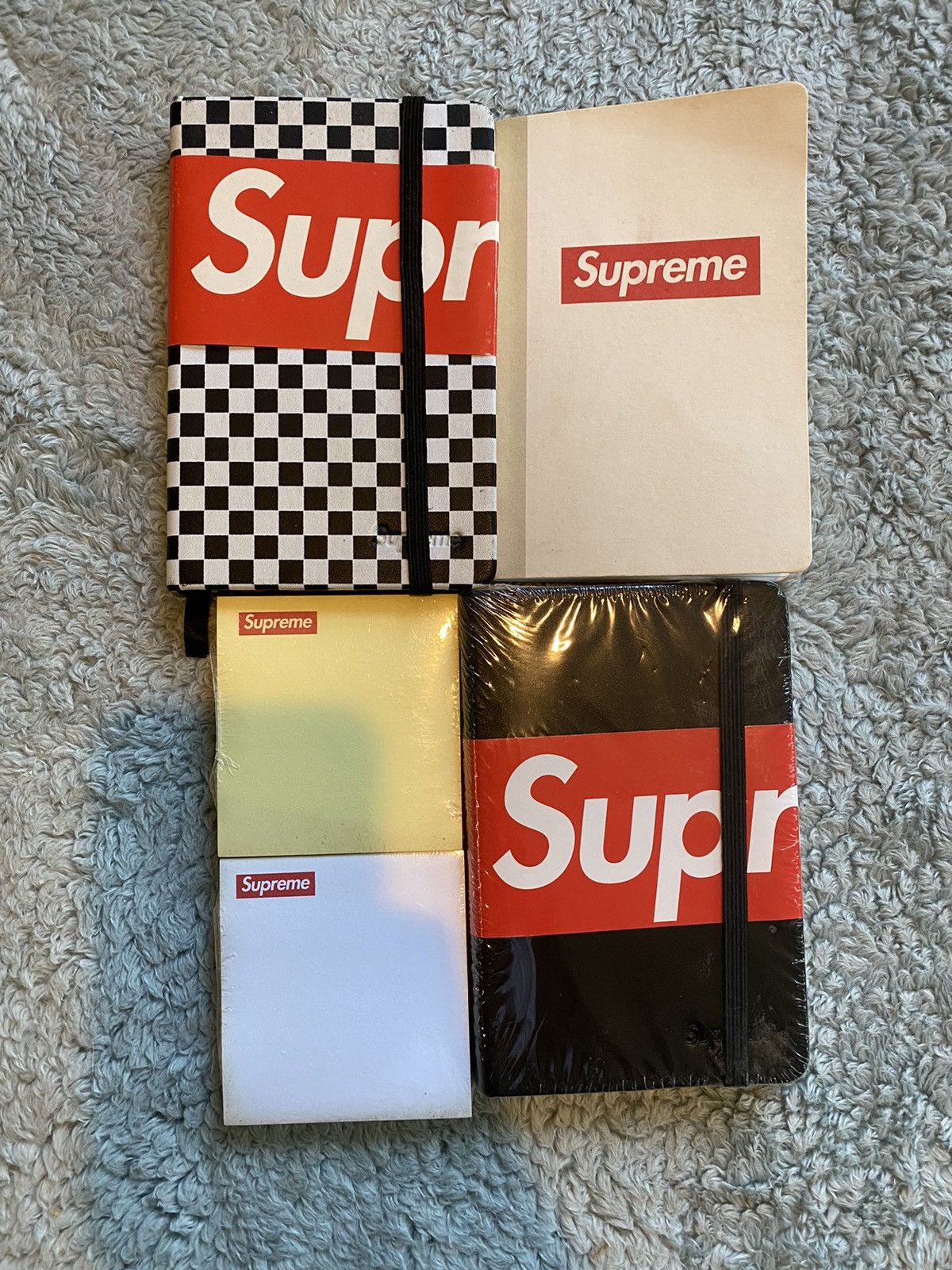 image of Supreme Notebook Set 2010 Moleskin Post It 100% Authentic in Black, Men's