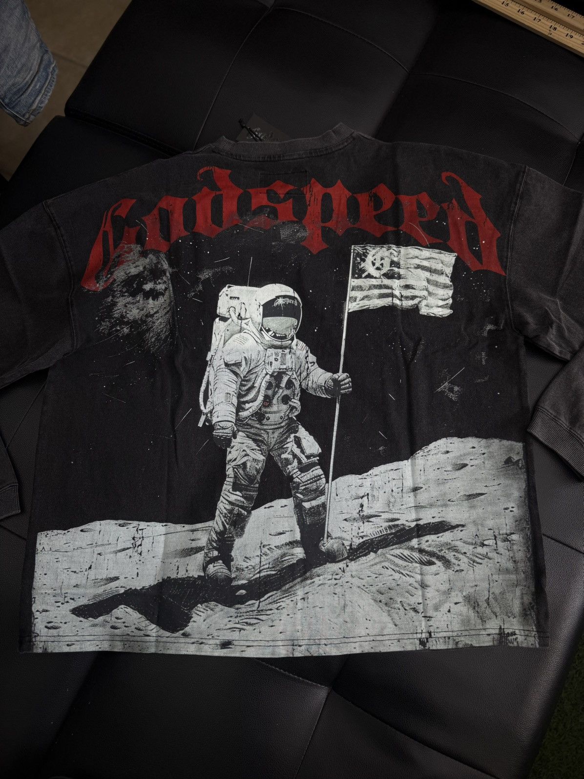 Godspeed Godspeed Moon Astronaut L/S Tee Shirt Size Large (NEW) Size US L / EU 52-54 / 3 - 5 Thumbnail