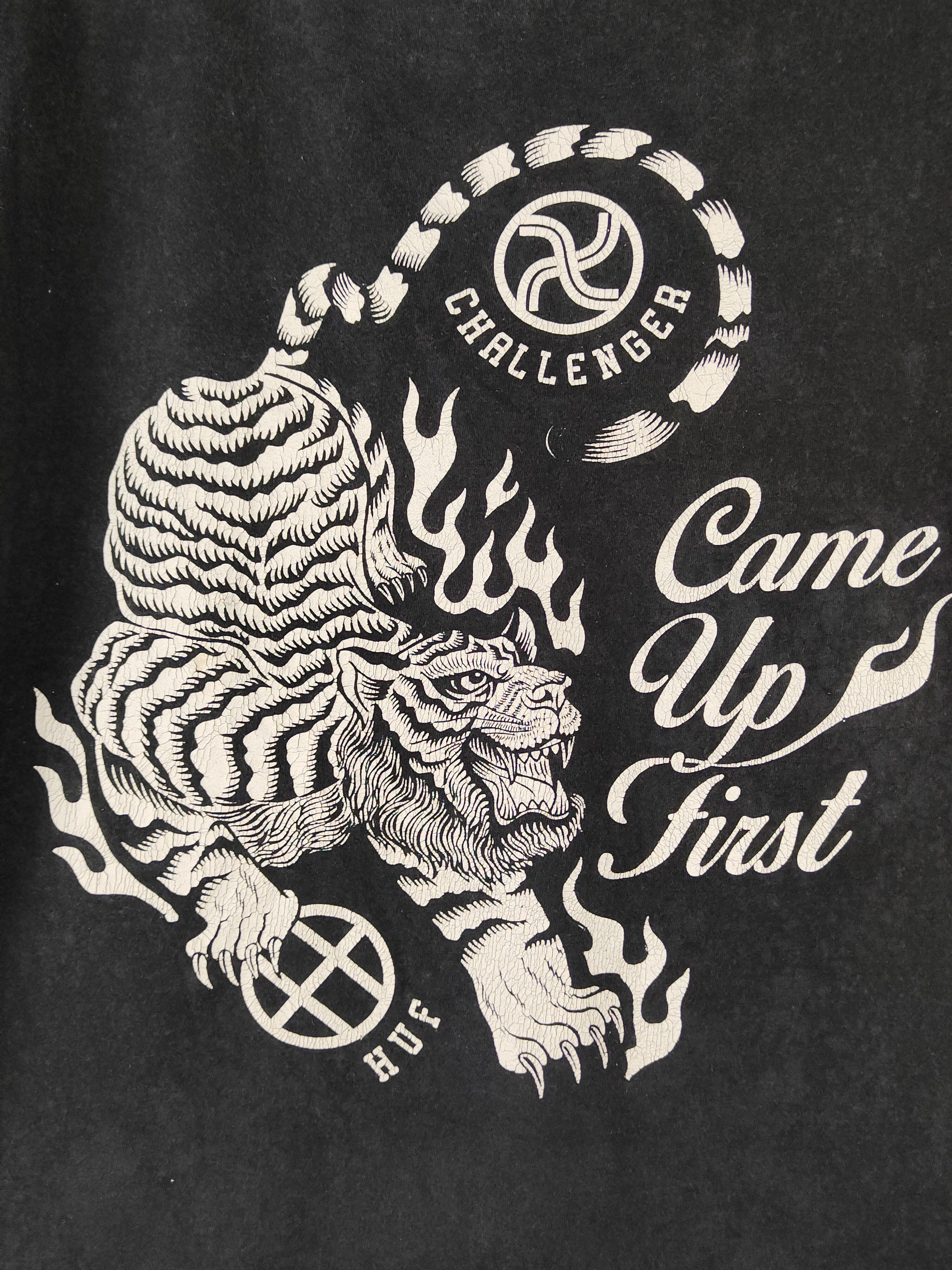CHALLENGER DL CUF Challenger Tiger Made in Japan Black tee #1441 Size US XL / EU 56 / 4 - 2 Thumbnail