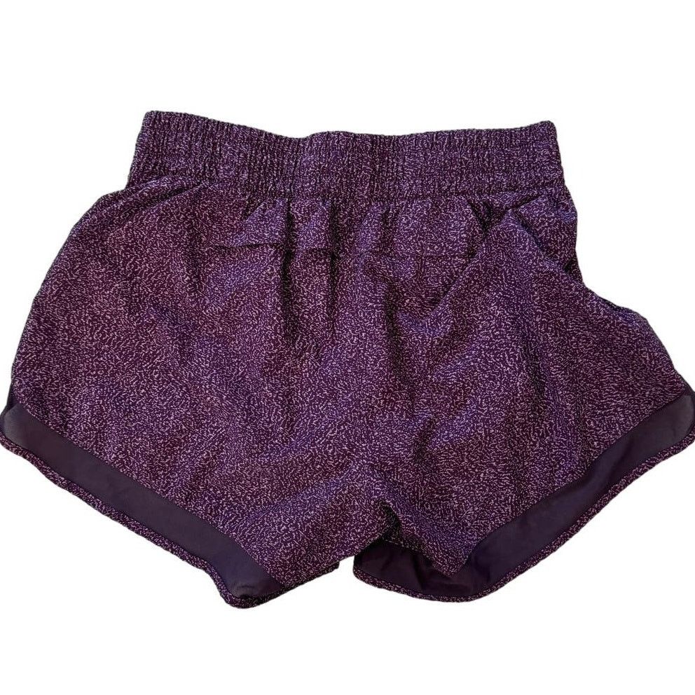Athleta Athleta Printed Mesh Racer Run Short, Purple/Pink, 4" Inseam Size 25" / US 0 / IT 36 - 4 Thumbnail