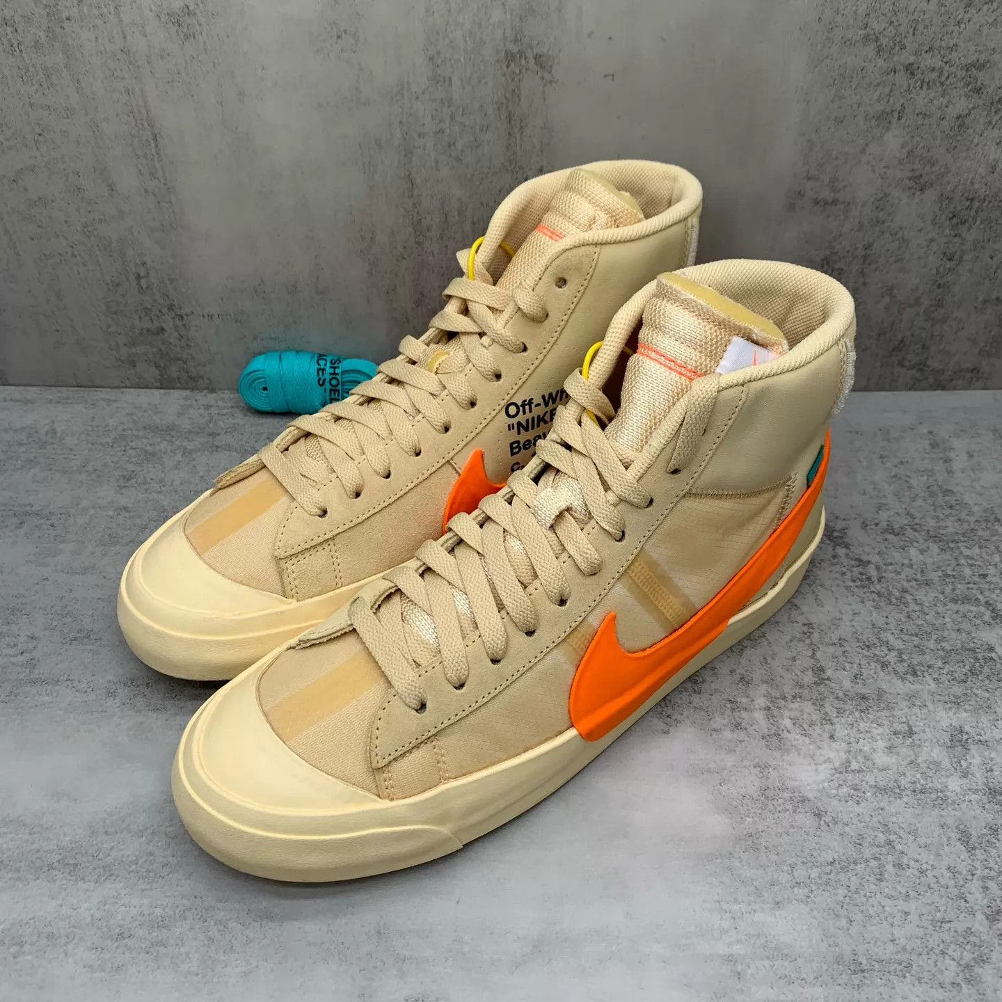 Nike OW x NK Blazer Halloween Cream HiTop 44 98N Size US 11 / EU 44 - 1 Thumbnail