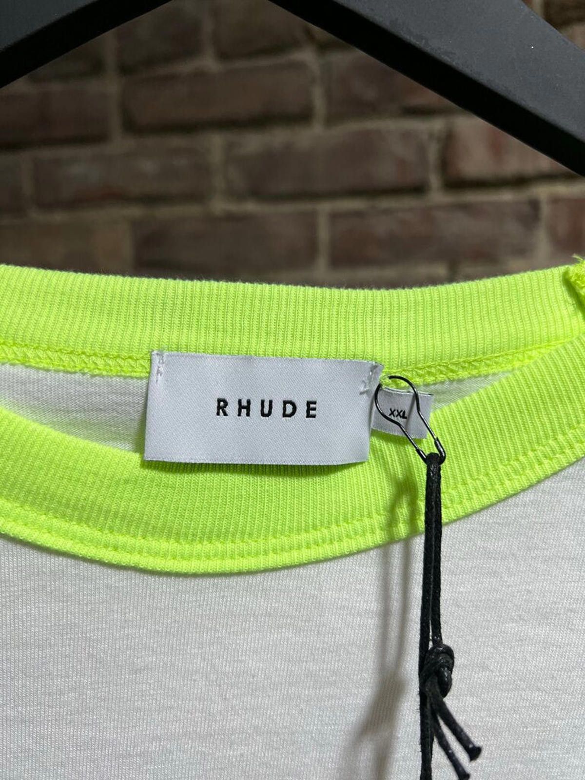 Rhude Rhude Tee White Neon Sz. XXL Size US XXL / EU 58 / 5 - 3 Thumbnail