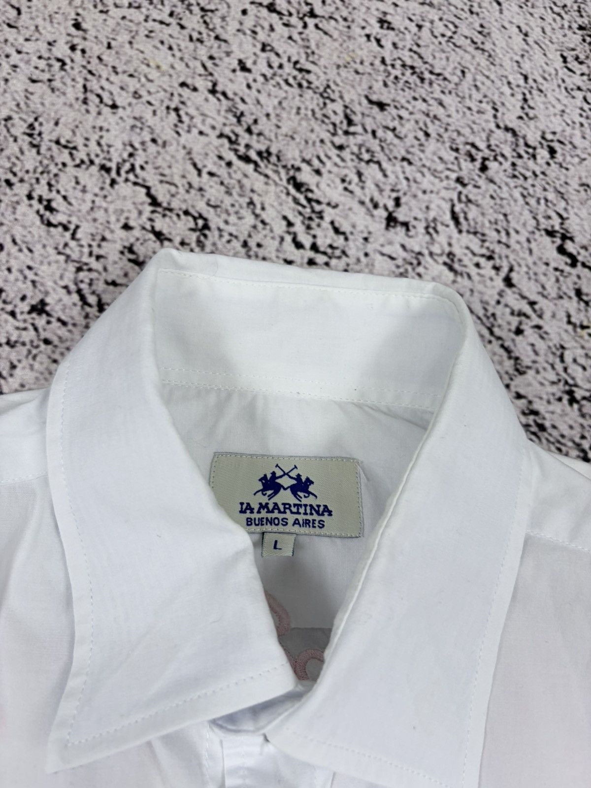 La Martina La Martina Bahamas Embroidered Polo Shirt White L Size US L / EU 52-54 / 3 - 5 Thumbnail