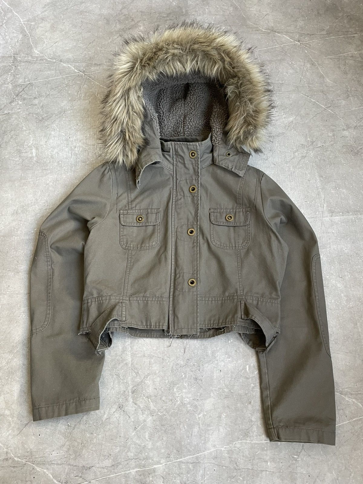 Yohji Yamamoto Green Fur Jacket Vintage Military Style hysteric glamour y2k Size US S / EU 44-46 / 1 - 1 Thumbnail