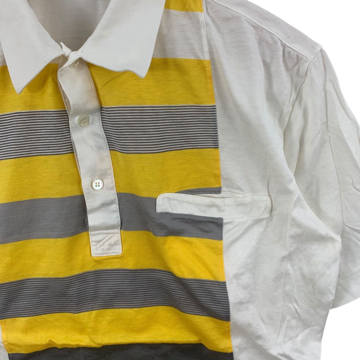 Vintage Vintage 90’ ALGEBRA JAPAN SPORTSWEAR Abstract Polo Tee Size US S / EU 44-46 / 1 - 6 Thumbnail
