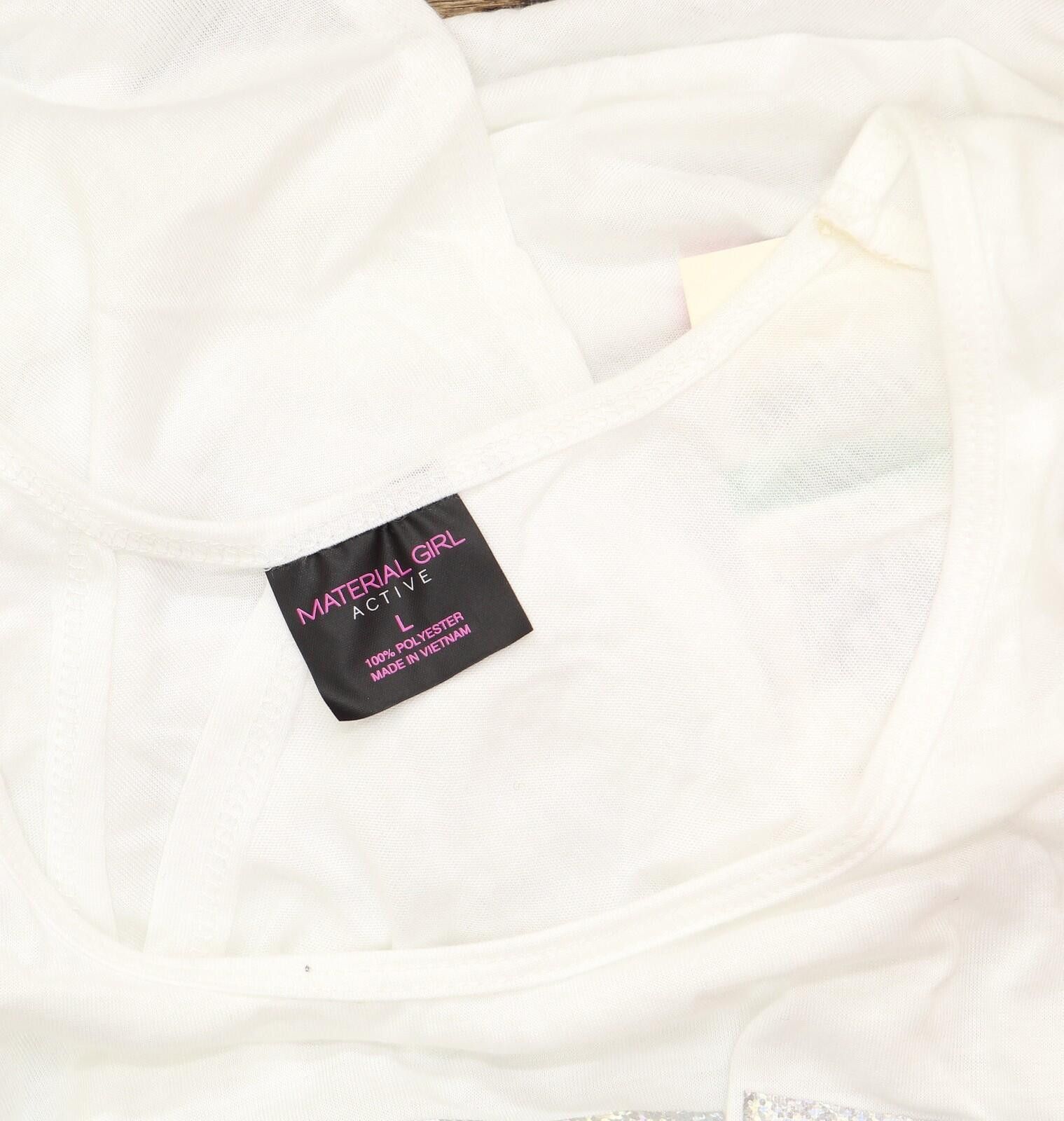 Other Material Girl Active Graphic Twist-back Tank Top White L Size L / US 10 / IT 46 - 3 Thumbnail