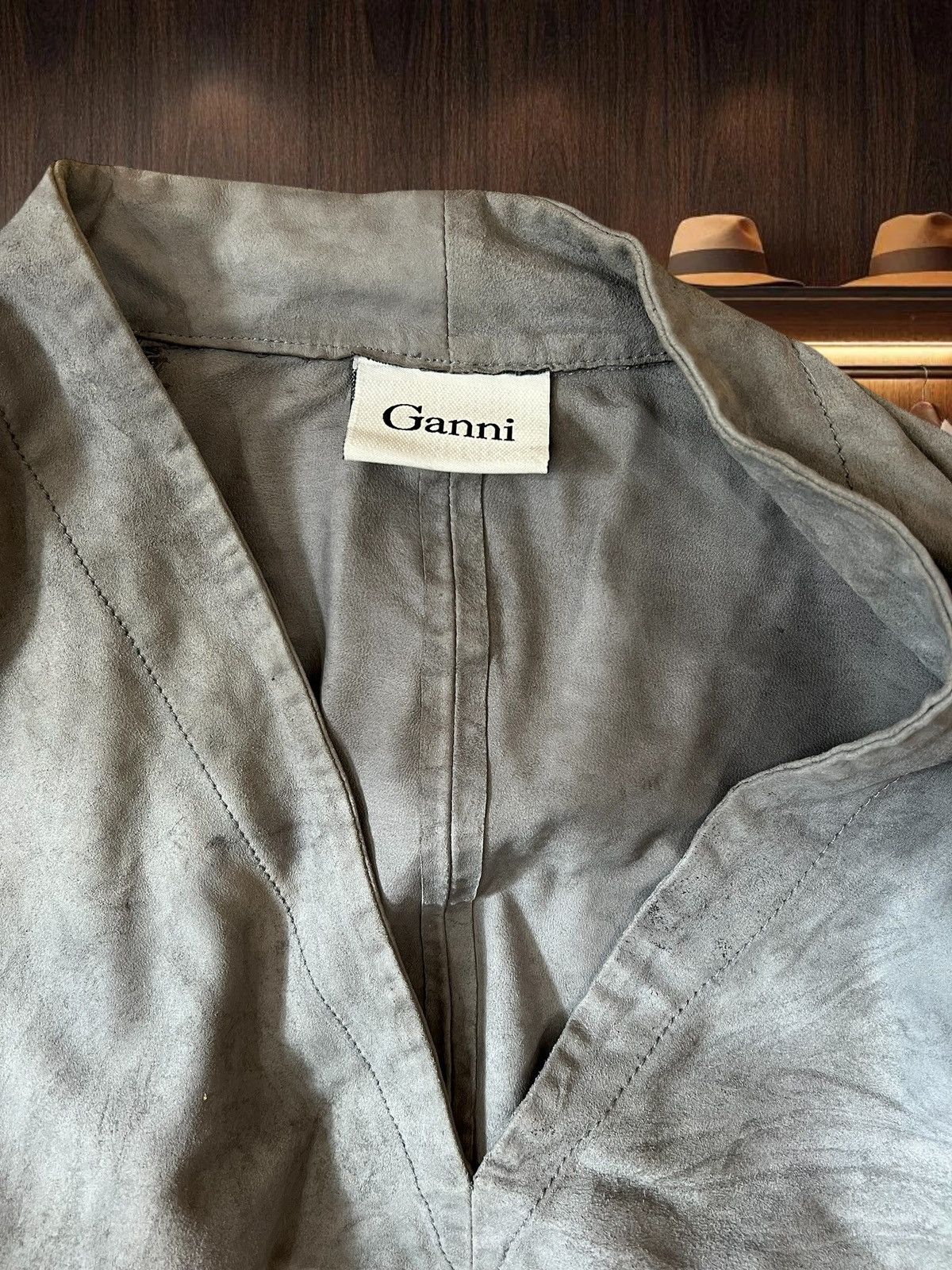 Ganni Ganni leather blouse size M oversize fit Size M / US 6-8 / IT 42-44 - 6 Thumbnail