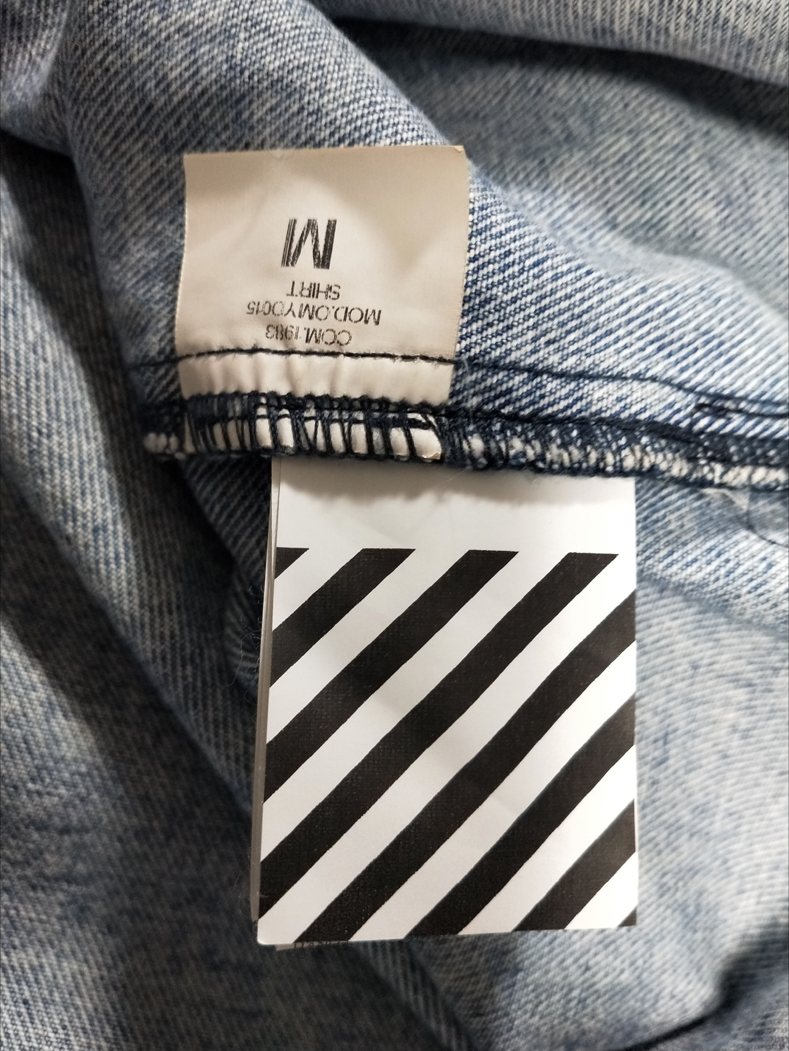Off-White Doodle Arrow Denim Shirt Size US M / EU 48-50 / 2 - 5 Thumbnail