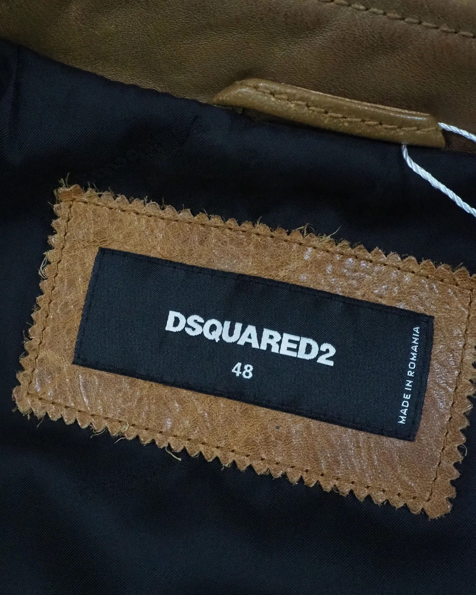 Dsquared2 Men's Dsquared2 Studded Calfskin Leather Jacket $2350 Size US M / EU 48-50 / 2 - 3 Thumbnail