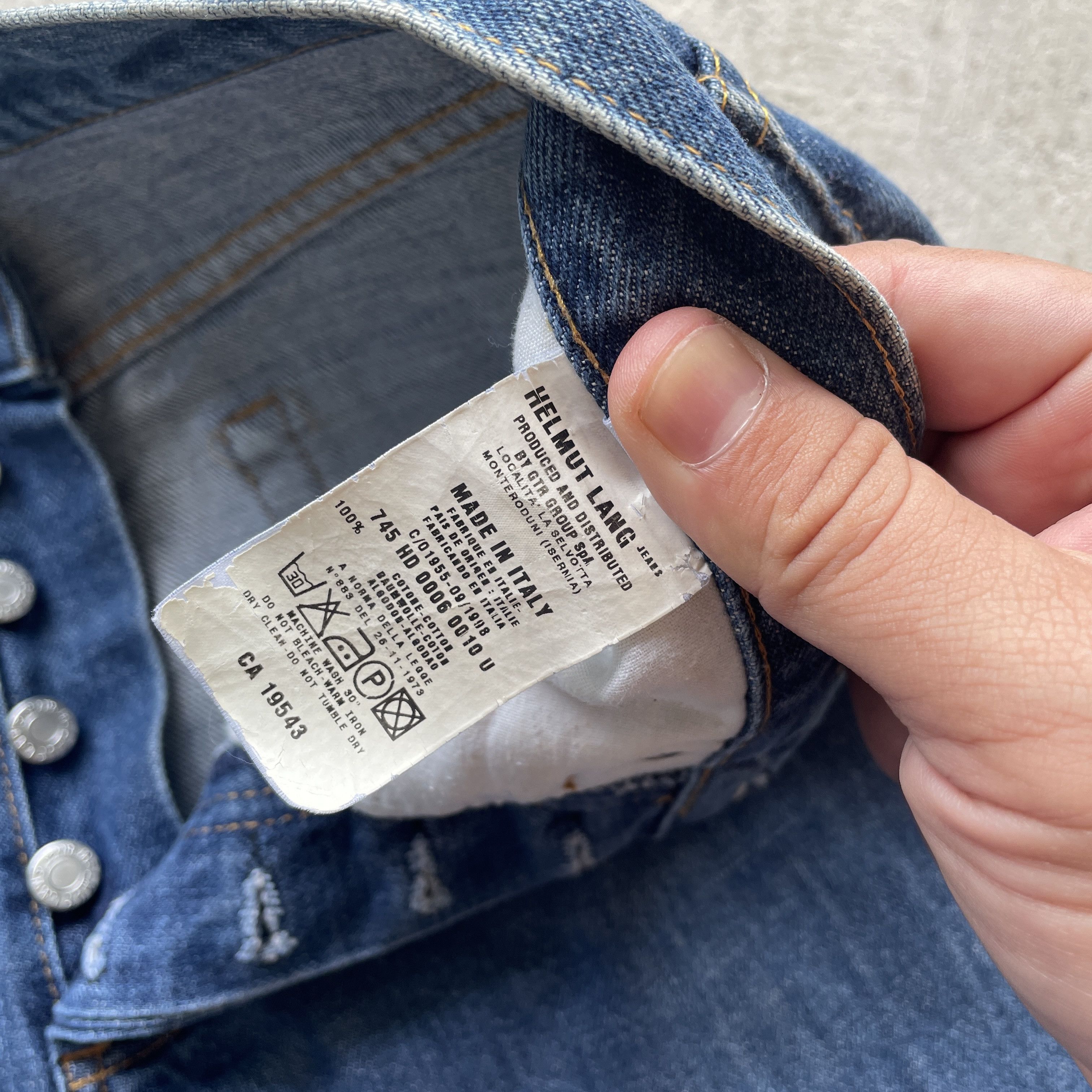 Helmut Lang 90s VINTAGE HELMUT LANG BOOT CLASSIC CUT DENIM PANTS JEANS Size US 29 - 7 Thumbnail