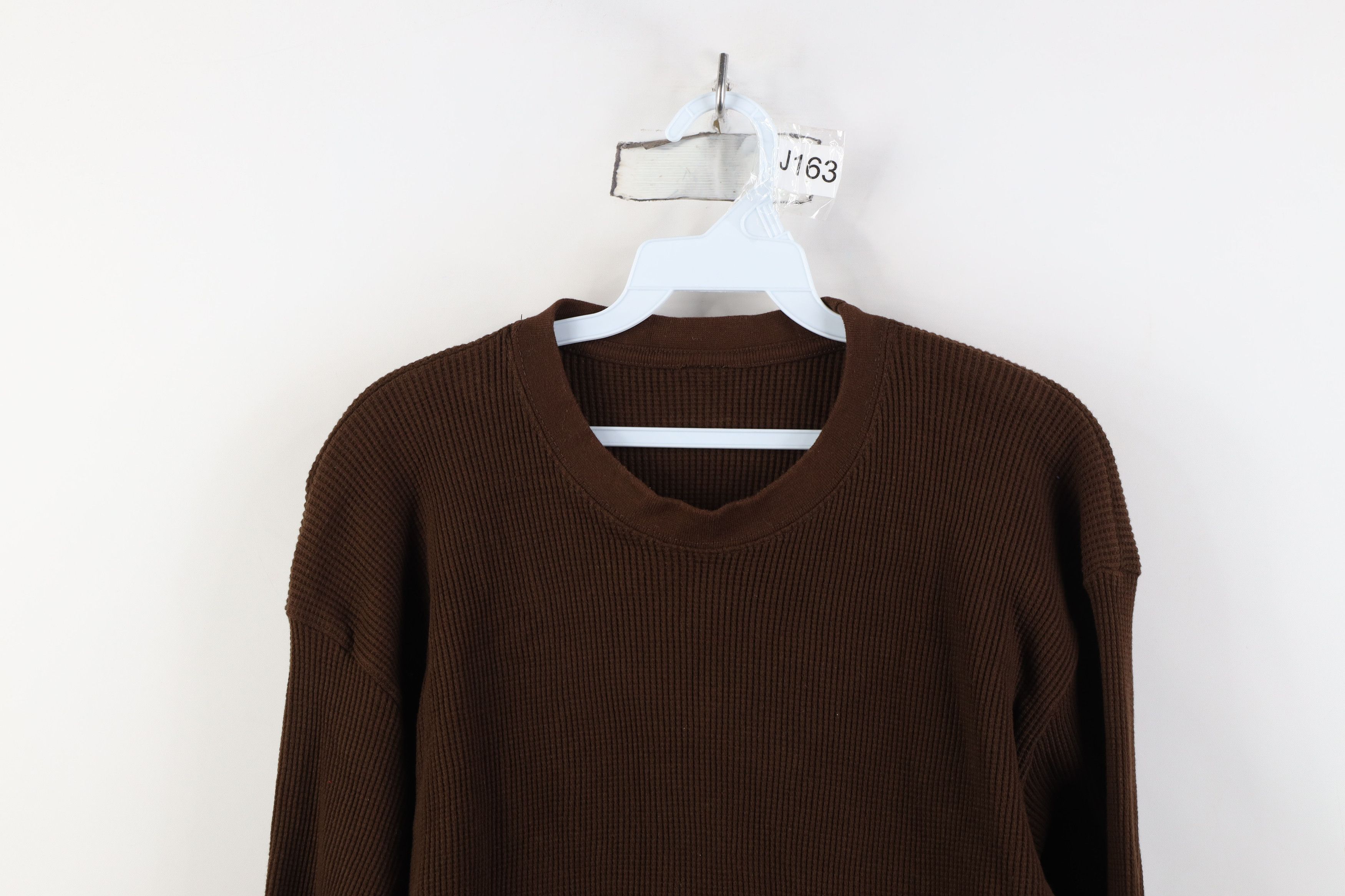 Vintage Vintage 90s Y2K Streetwear Waffle Knit Long Sleeve T-Shirt Size US L / EU 52-54 / 3 - 2 Thumbnail
