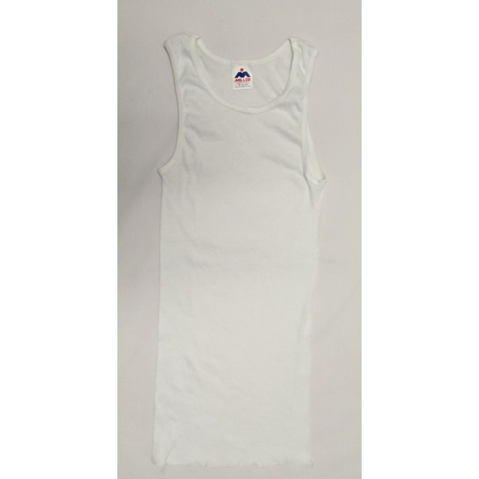 Vintage Vintage Miller Tank Top White Ribbed 90s M Sleeveless Shirt Size US M / EU 48-50 / 2 - 1 Thumbnail
