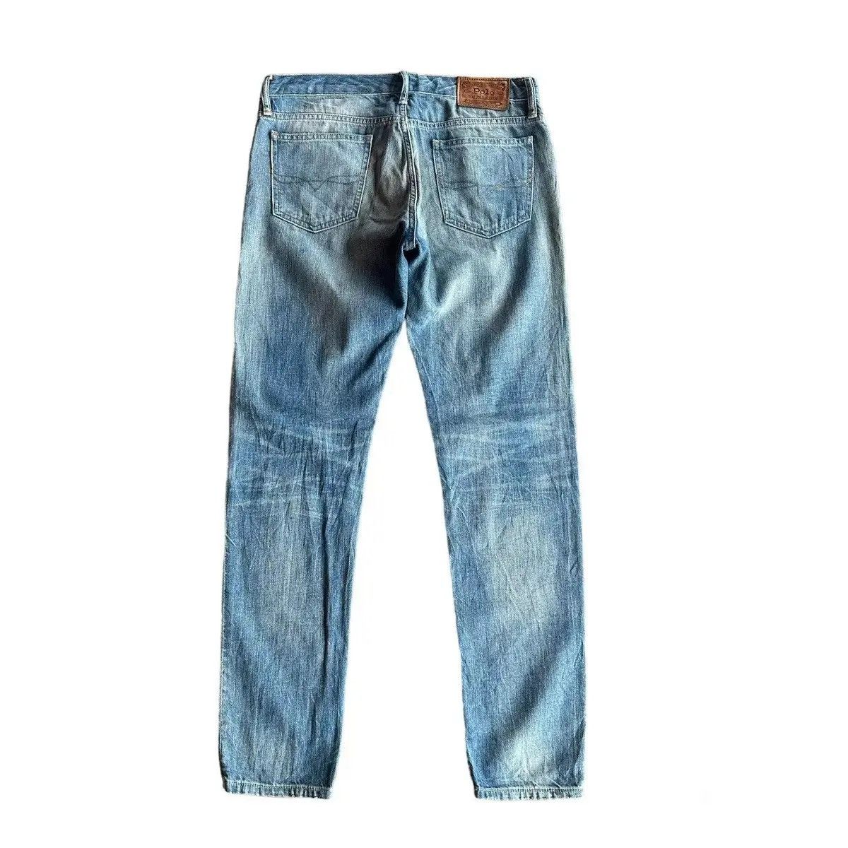 RRL Ralph Lauren THRASHED!! POLO RALPH LAUREN JEANS DISTRESSED DENIM PANTS Size US 30 / EU 46 - 2 Thumbnail