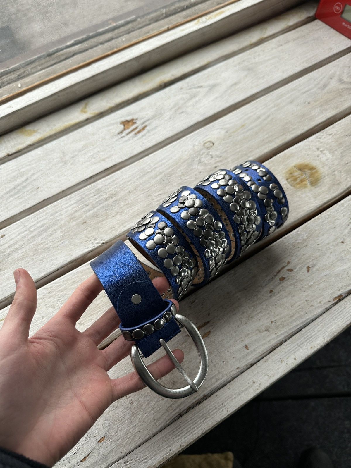 Vintage 🚨Vintage Crazy Metal Belt Drip Japanese Hype bb Simon Size ONE SIZE - 1 Thumbnail