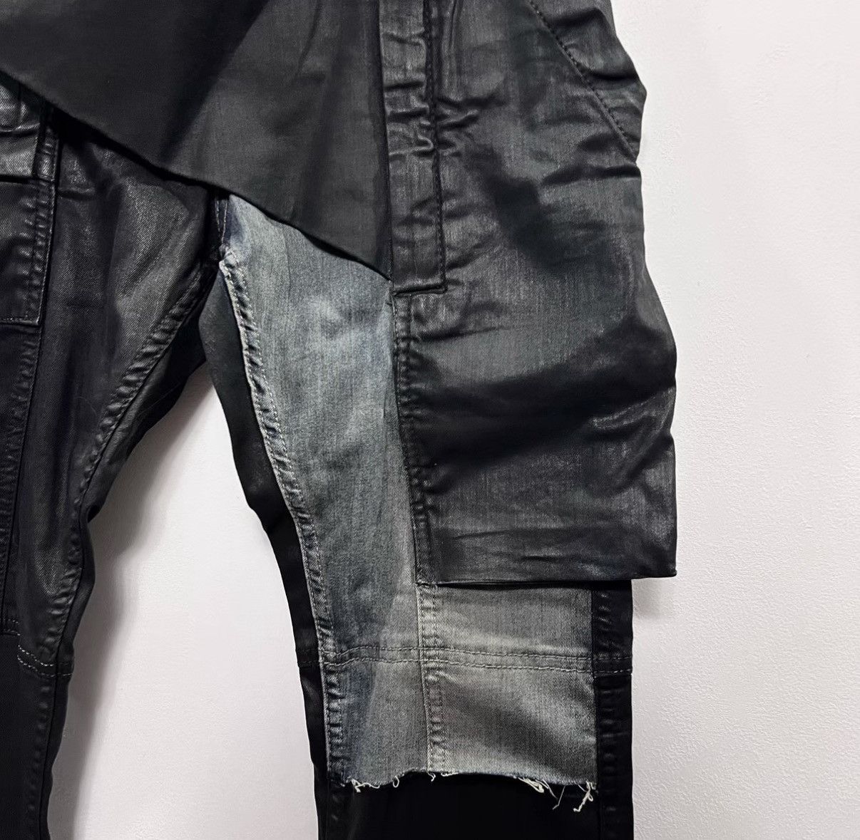 Rick Owens Rick Owens DRKSHDW Paneled Diagonal-Fly Pants Size US 28 / EU 44 - 3 Thumbnail