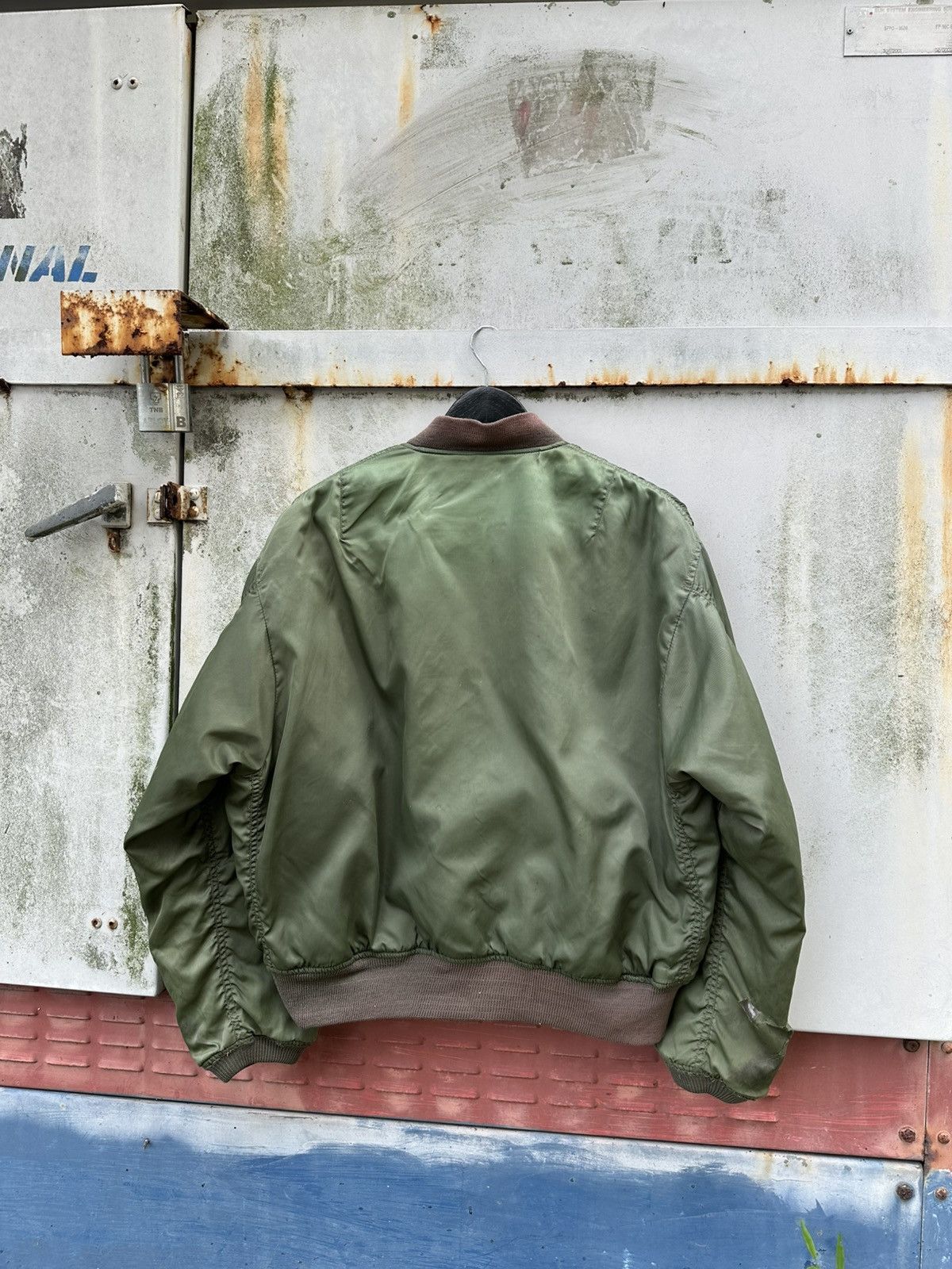 Vintage 🪖Vintage THRASHED MA-1 Man Intermediate Bomber Jacket Size US M / EU 48-50 / 2 - 7 Thumbnail
