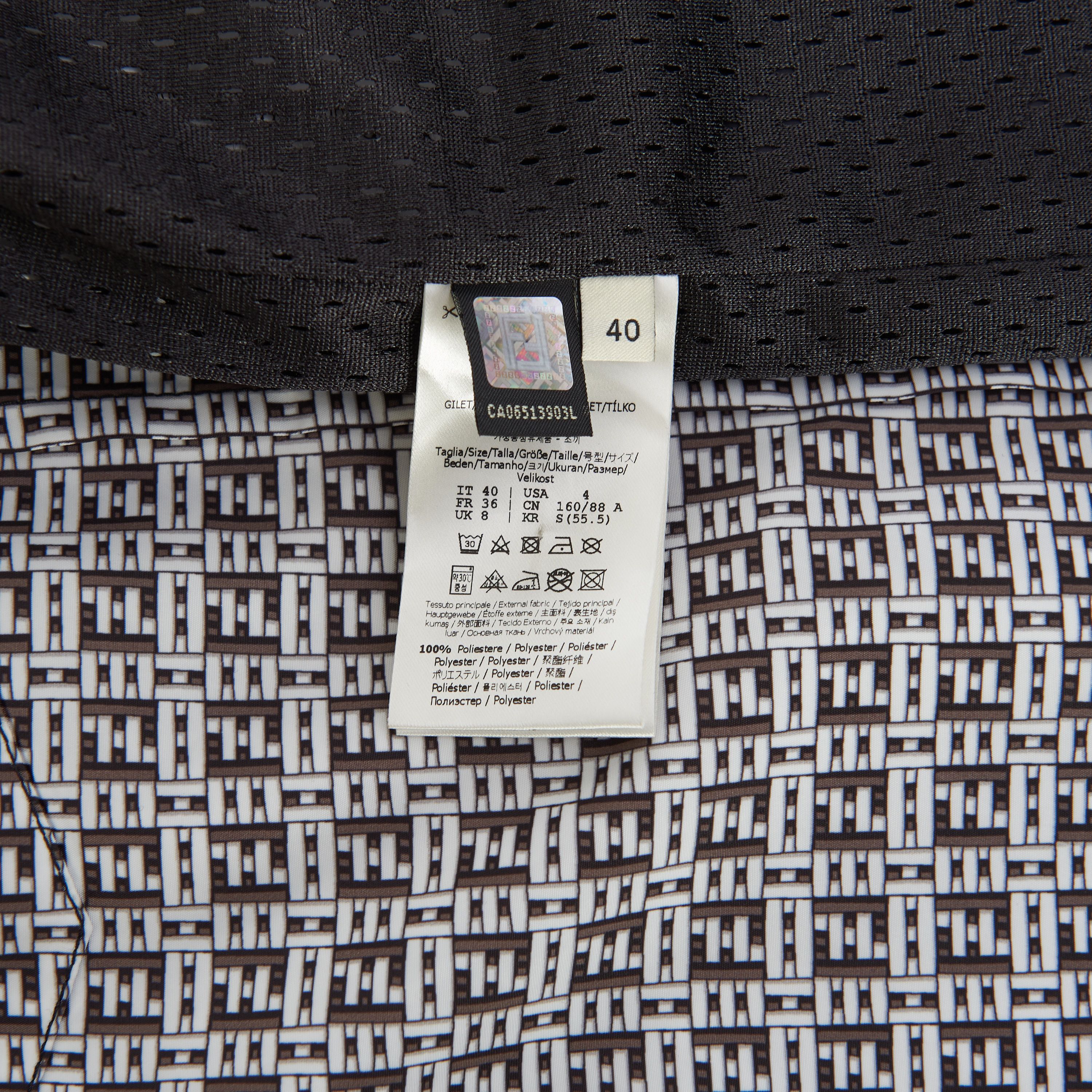 Fendi Shirt Jacket In Black & White FF Motif Size S / US 4 / IT 40 - 12 Thumbnail