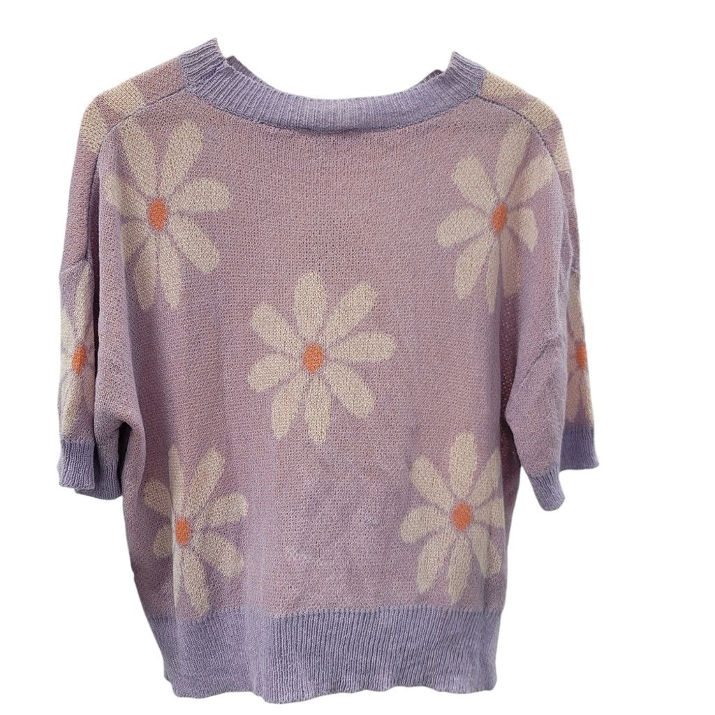 Other NWT Floral Elegance: The Chic Slit Sweater by BiBi Size M / US 6-8 / IT 42-44 - 5 Thumbnail