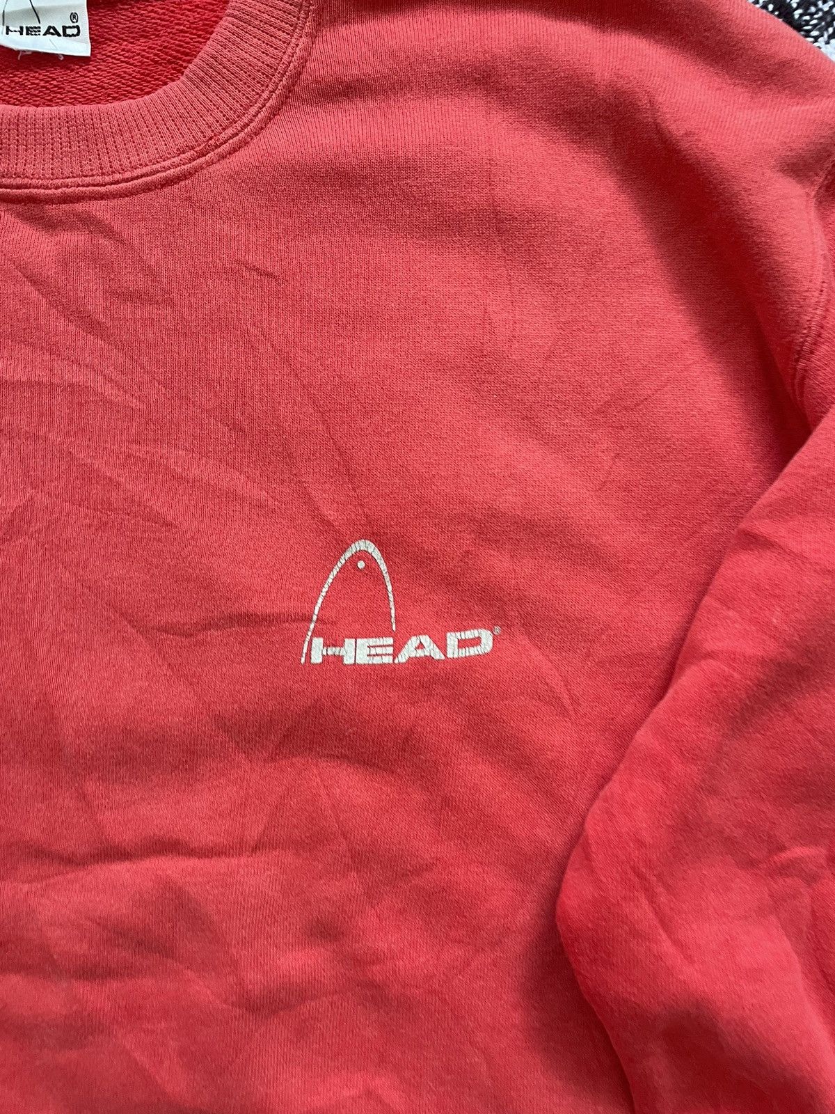 Vintage Vintage Y2K Head Minimal Electric Graphic Design Red Sweater Size US XL / EU 56 / 4 - 2 Thumbnail
