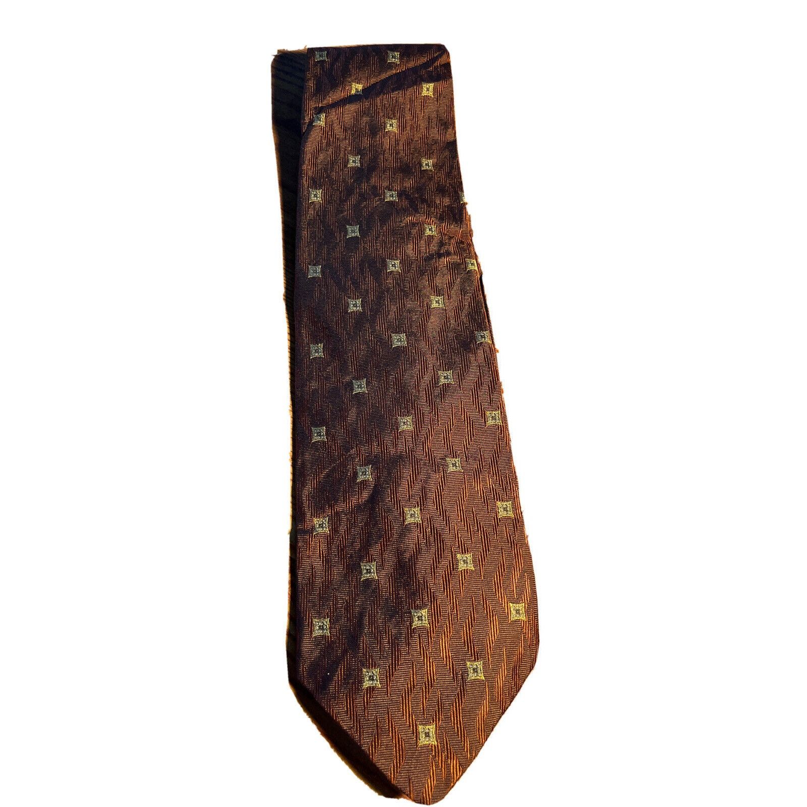 Robert Talbott Roger Talbott Best Of Class Parisian Men’s Rust Silk Necktie Size 28 - 1 Thumbnail