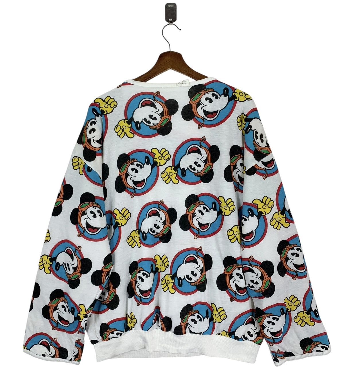 Disney Vintage 90s Mickey Mouse Full Print Reversible Sweater Size US L / EU 52-54 / 3 - 5 Thumbnail